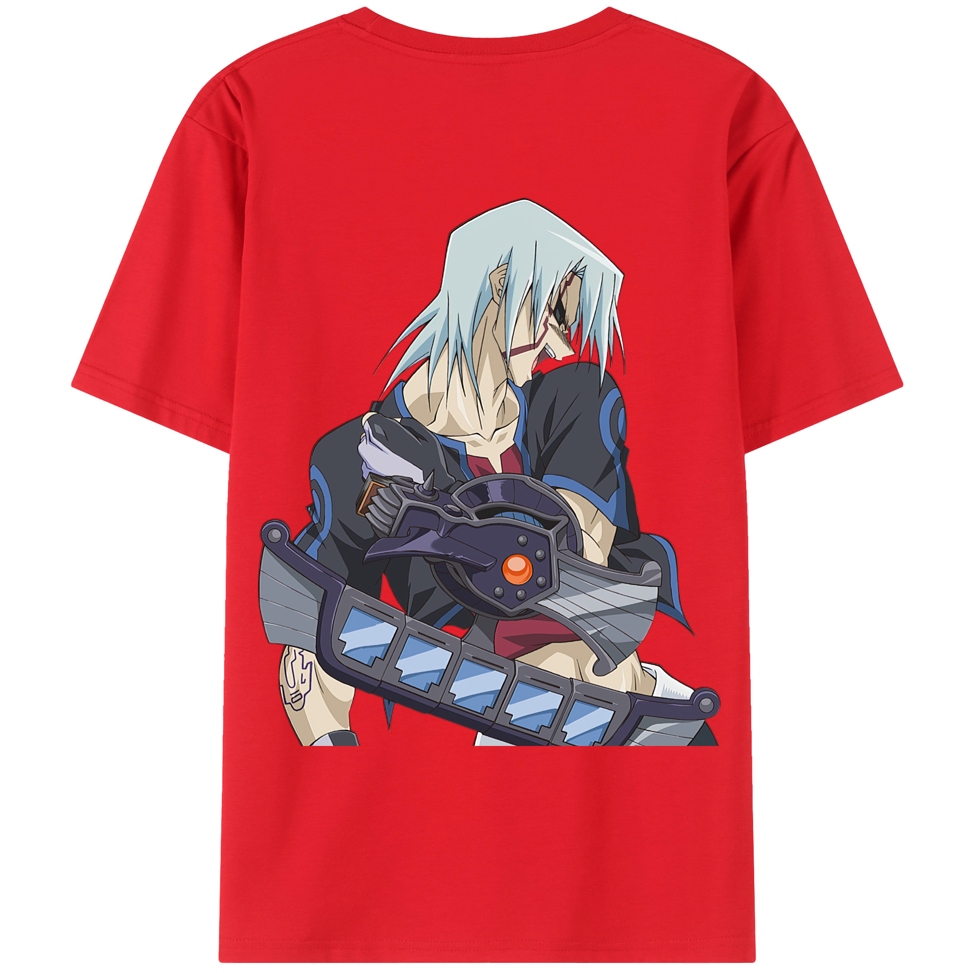 （画像用） 遊☆戯☆王 Yu-Gi-Oh! 綿100％ メンズ半袖Tシャツ（バックプリント） 通気性