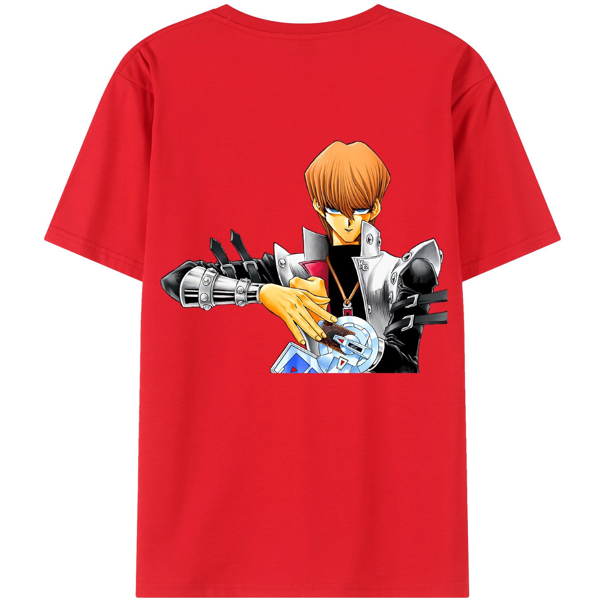 （画像用） 遊☆戯☆王 Yu-Gi-Oh! 綿100％ メンズ半袖Tシャツ（バックプリント） 通気性