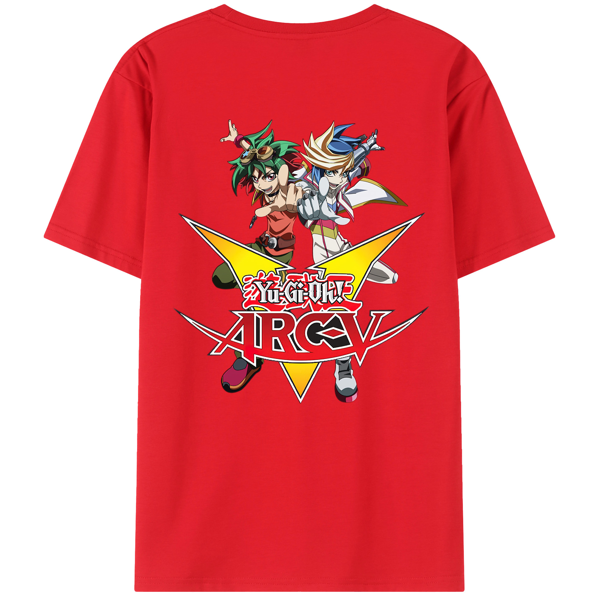 （画像用） 遊☆戯☆王 Yu-Gi-Oh! 綿100％ メンズ半袖Tシャツ（バックプリント） 通気性