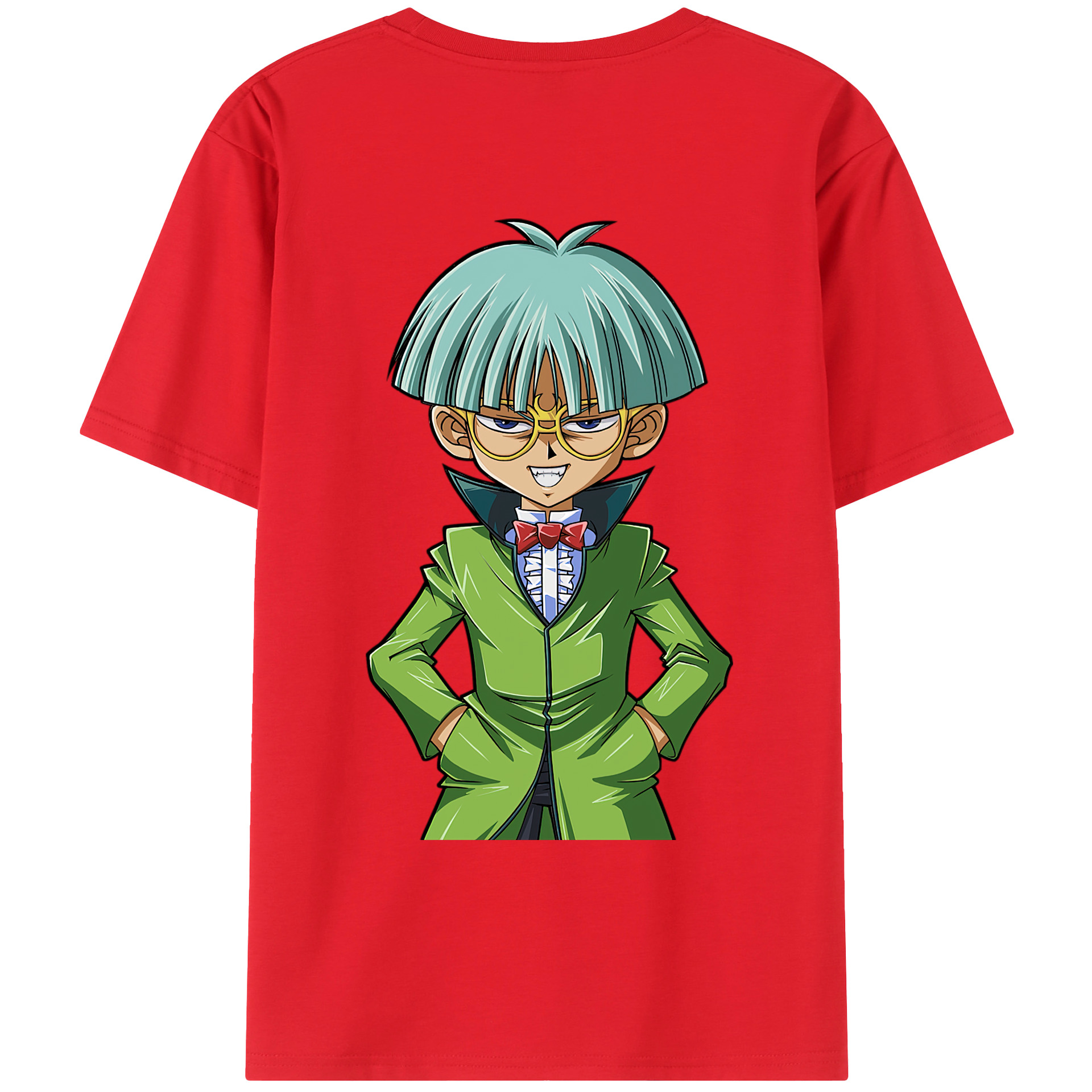 （画像用） 遊☆戯☆王 Yu-Gi-Oh! 綿100％ メンズ半袖Tシャツ（バックプリント） 通気性