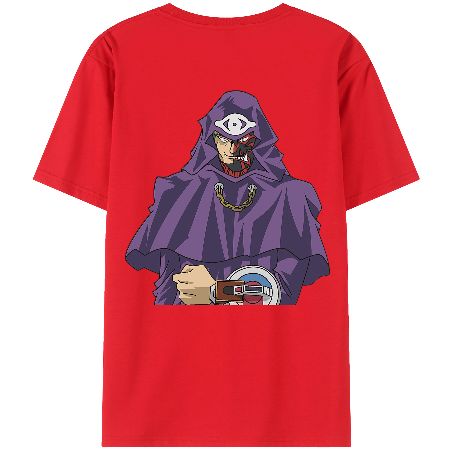 （画像用） 遊☆戯☆王 Yu-Gi-Oh! 綿100％ メンズ半袖Tシャツ（バックプリント） 通気性