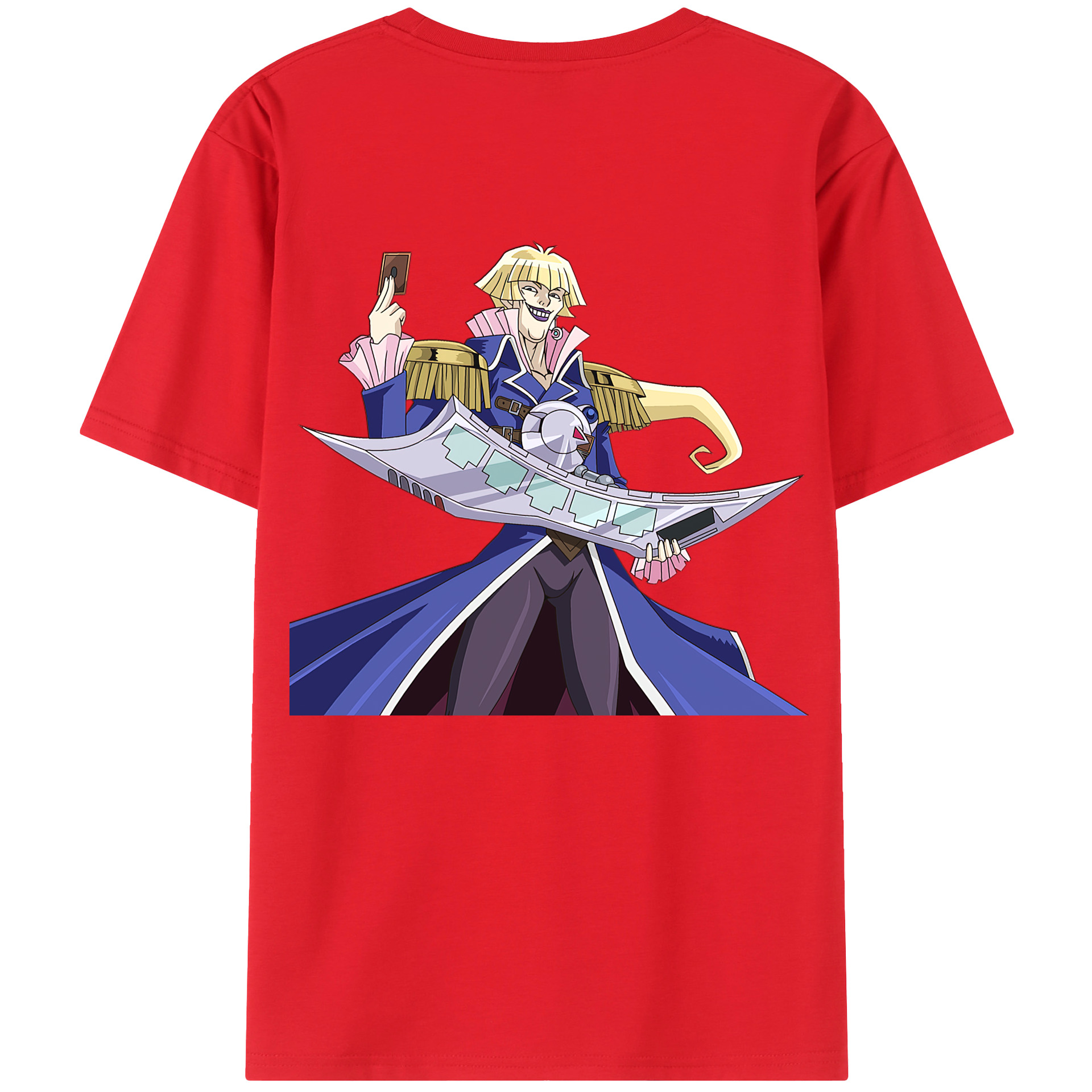 （画像用） 遊☆戯☆王 Yu-Gi-Oh! 綿100％ メンズ半袖Tシャツ（バックプリント） 通気性