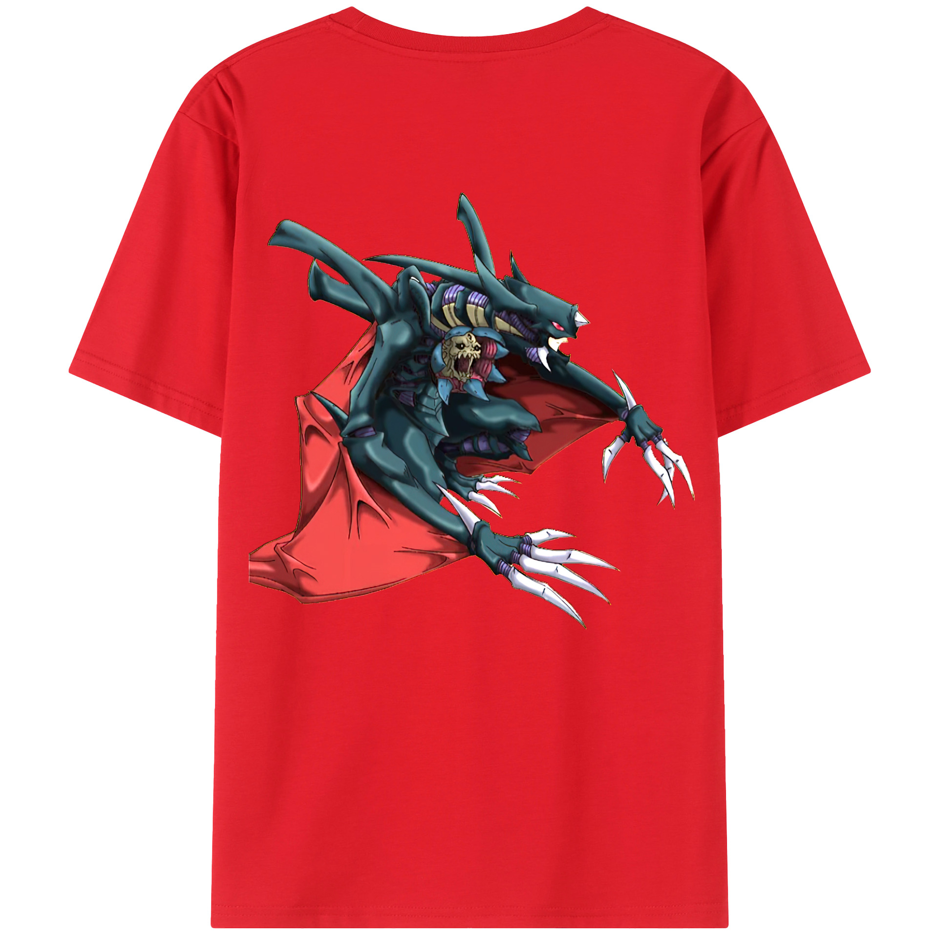 （画像用） 遊☆戯☆王 Yu-Gi-Oh! 綿100％ メンズ半袖Tシャツ（バックプリント） 通気性