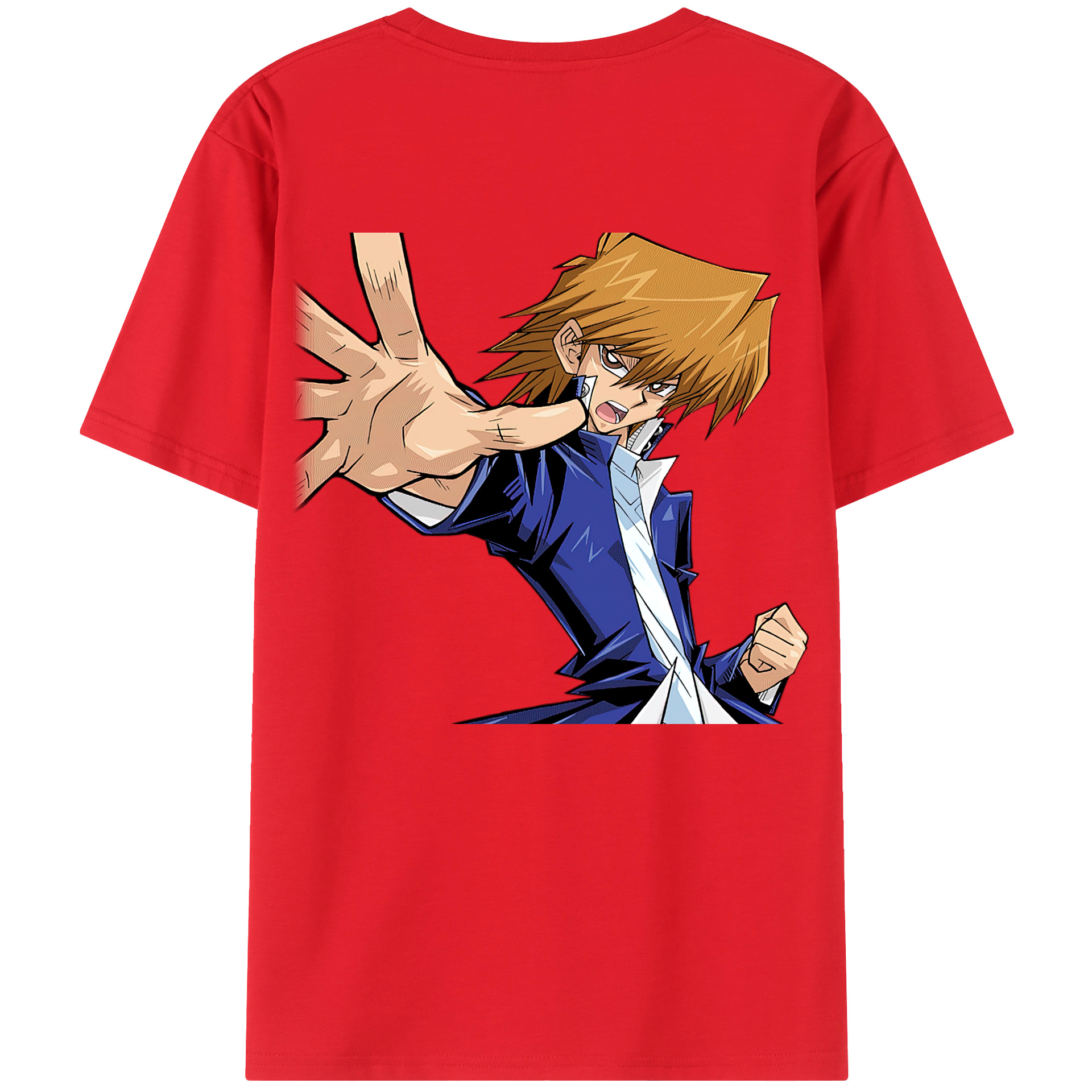 （画像用） 遊☆戯☆王 Yu-Gi-Oh! 綿100％ メンズ半袖Tシャツ（バックプリント） 通気性