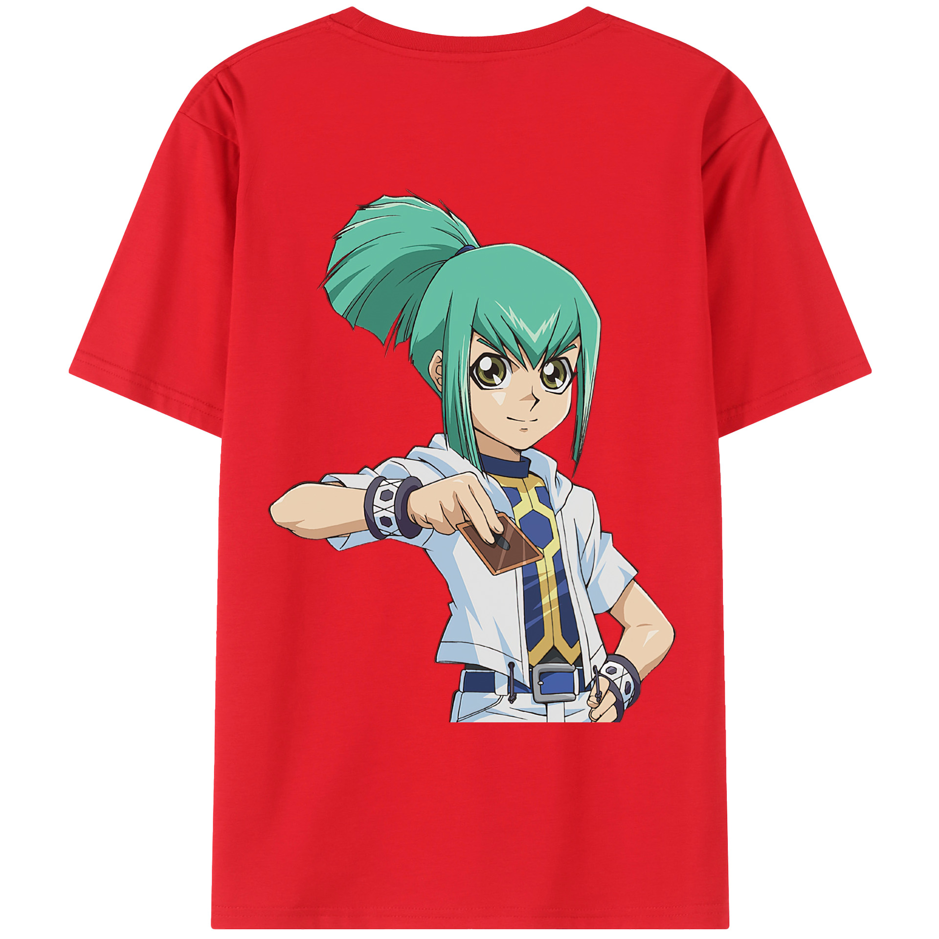 （画像用） 遊☆戯☆王 Yu-Gi-Oh! 綿100％ メンズ半袖Tシャツ（バックプリント） 通気性