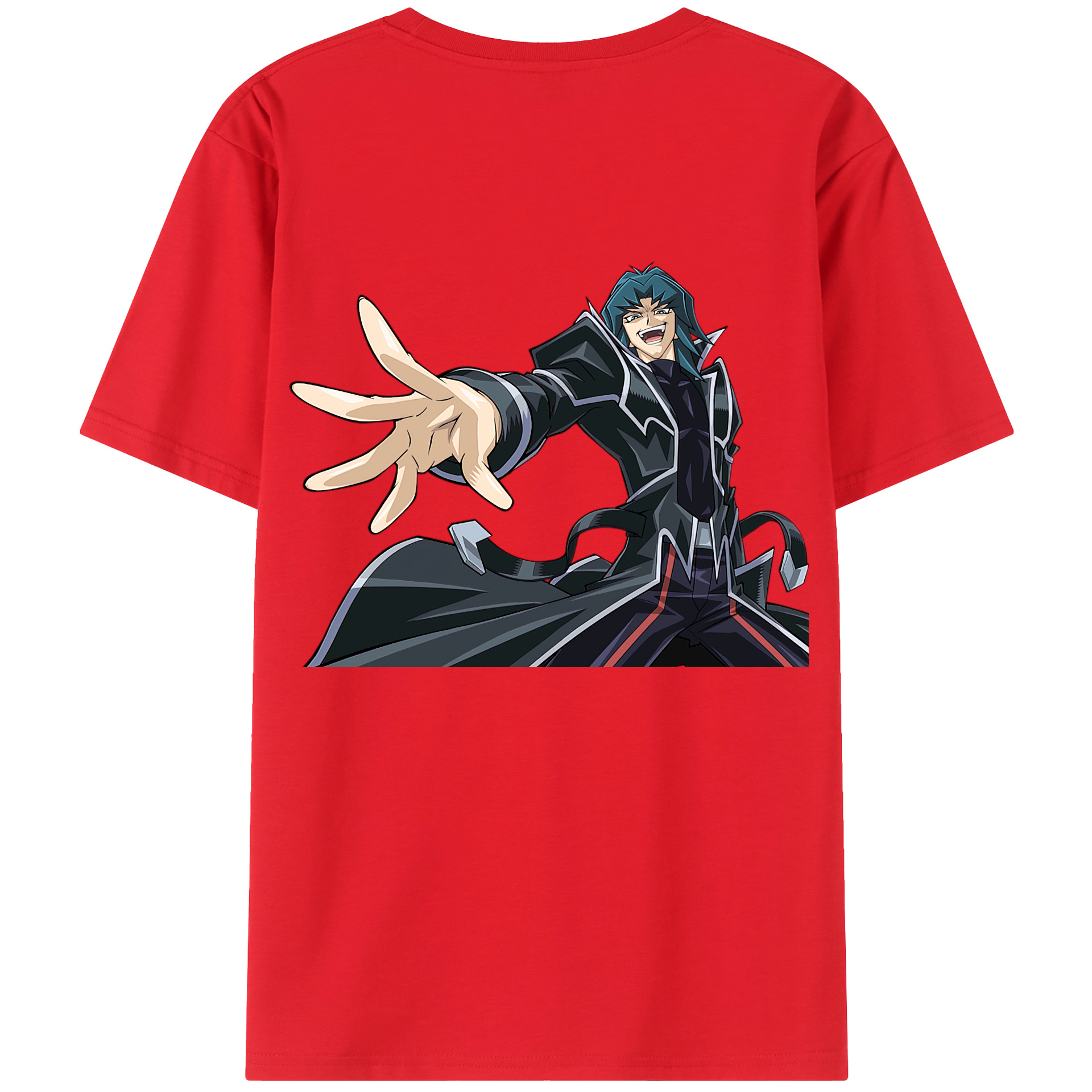 （画像用） 遊☆戯☆王 Yu-Gi-Oh! 綿100％ メンズ半袖Tシャツ（バックプリント） 通気性