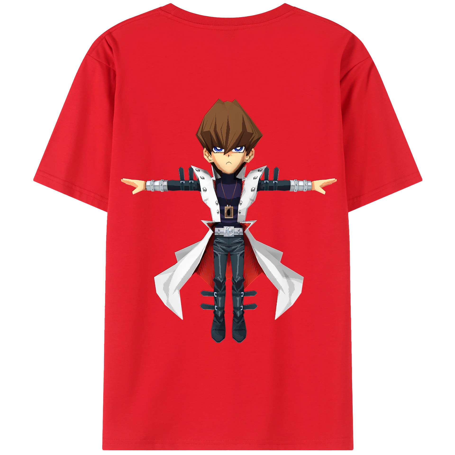 （画像用） 遊☆戯☆王 Yu-Gi-Oh! 綿100％ メンズ半袖Tシャツ（バックプリント） 通気性