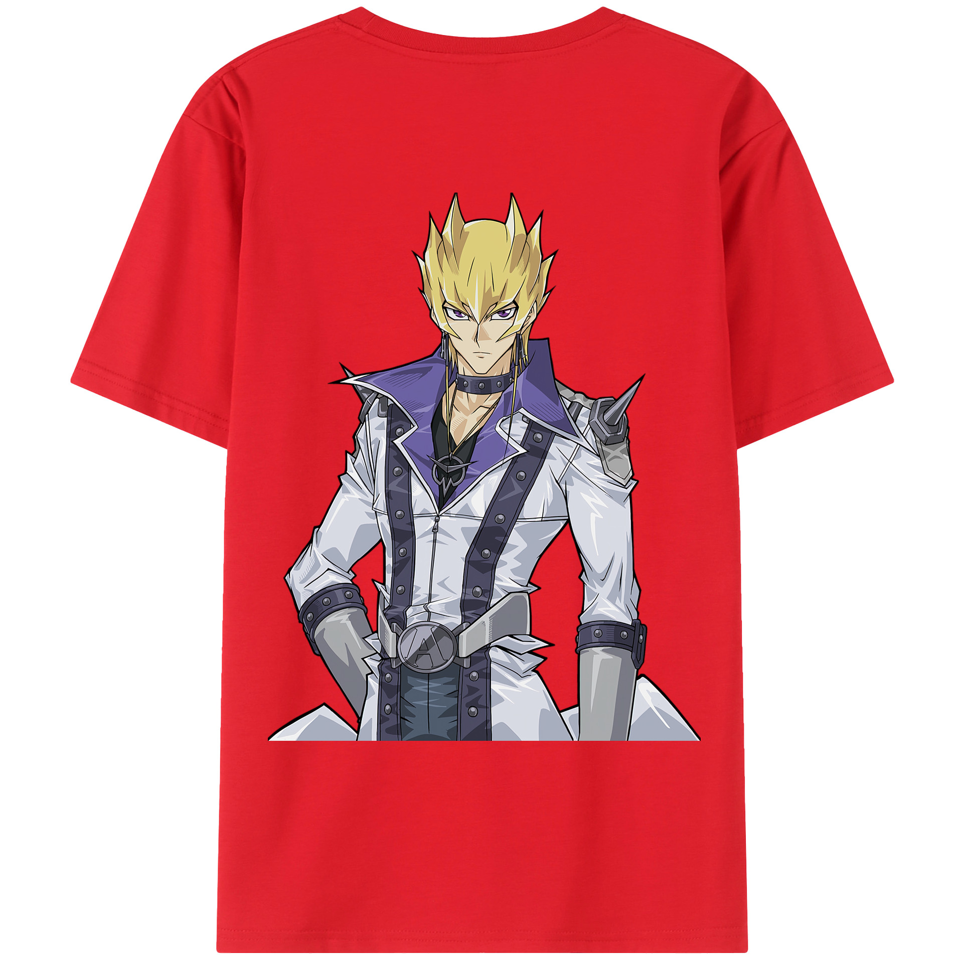 （画像用） 遊☆戯☆王 Yu-Gi-Oh! 綿100％ メンズ半袖Tシャツ（バックプリント） 通気性