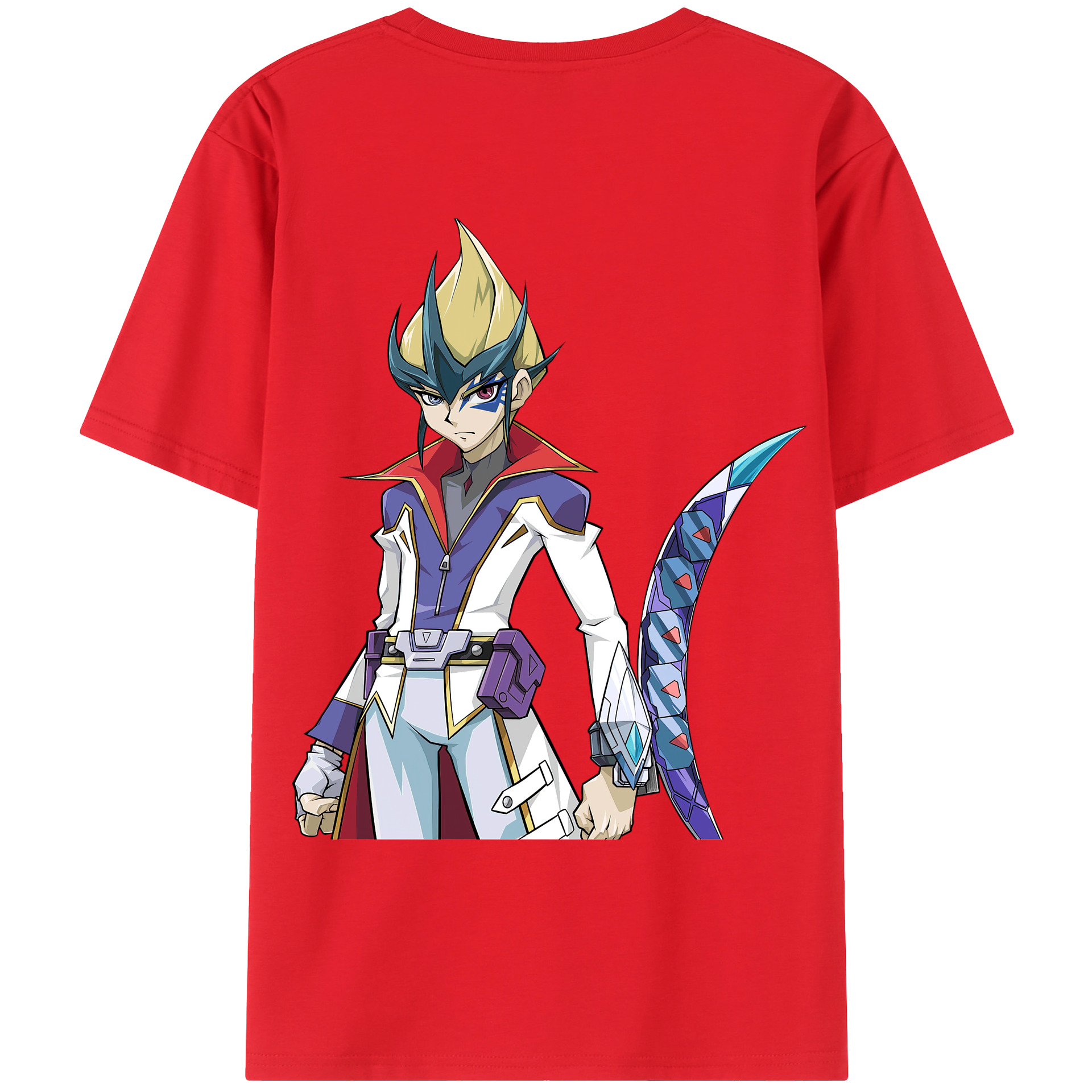 （画像用） 遊☆戯☆王 Yu-Gi-Oh! 綿100％ メンズ半袖Tシャツ（バックプリント） 通気性