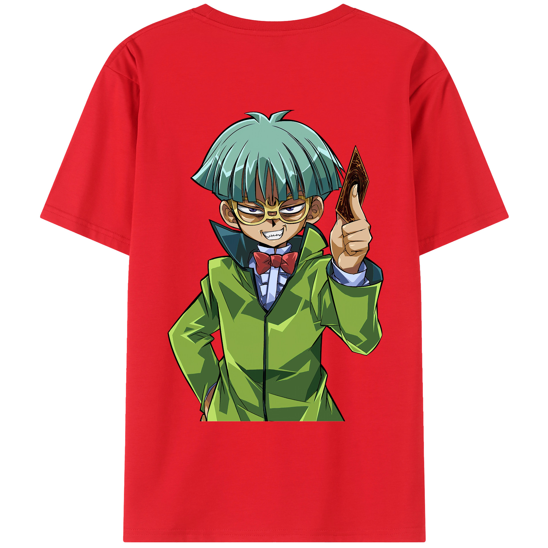 （画像用） 遊☆戯☆王 Yu-Gi-Oh! 綿100％ メンズ半袖Tシャツ（バックプリント） 通気性