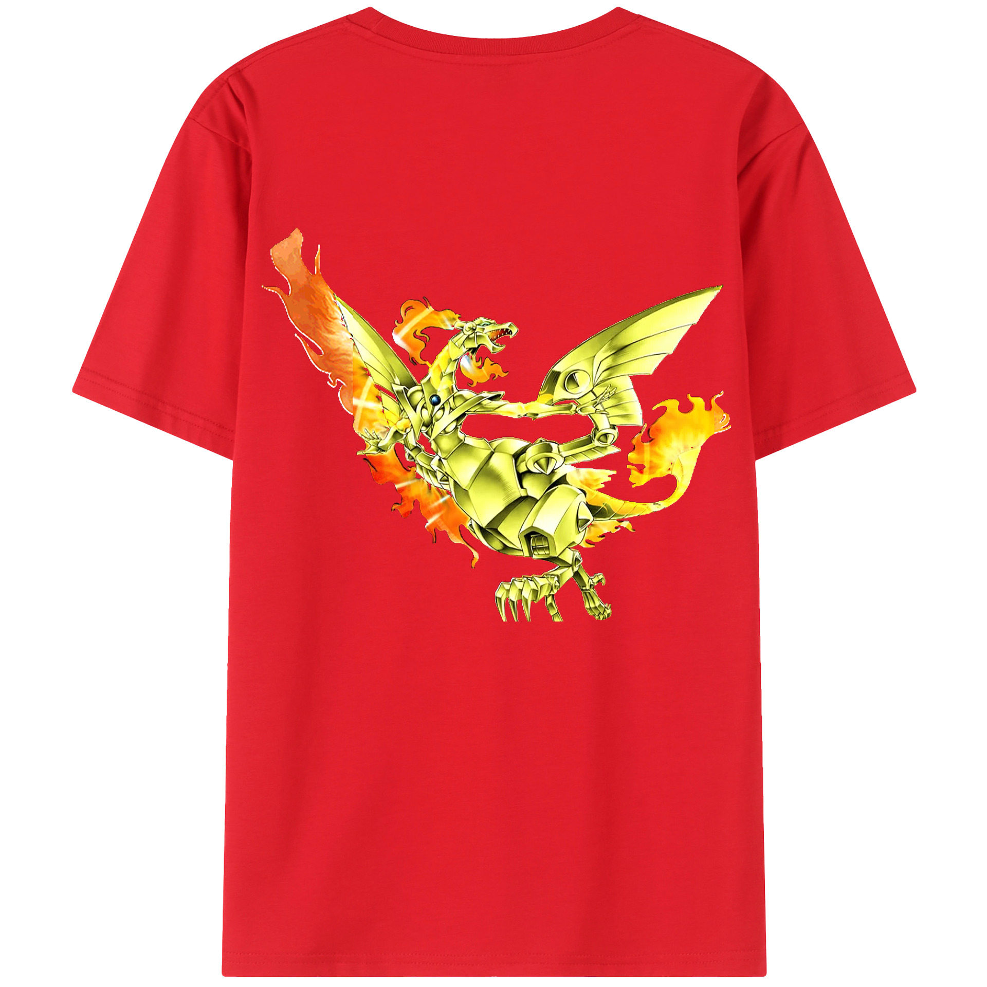 （画像用） 遊☆戯☆王 Yu-Gi-Oh! 綿100％ メンズ半袖Tシャツ（バックプリント） 通気性