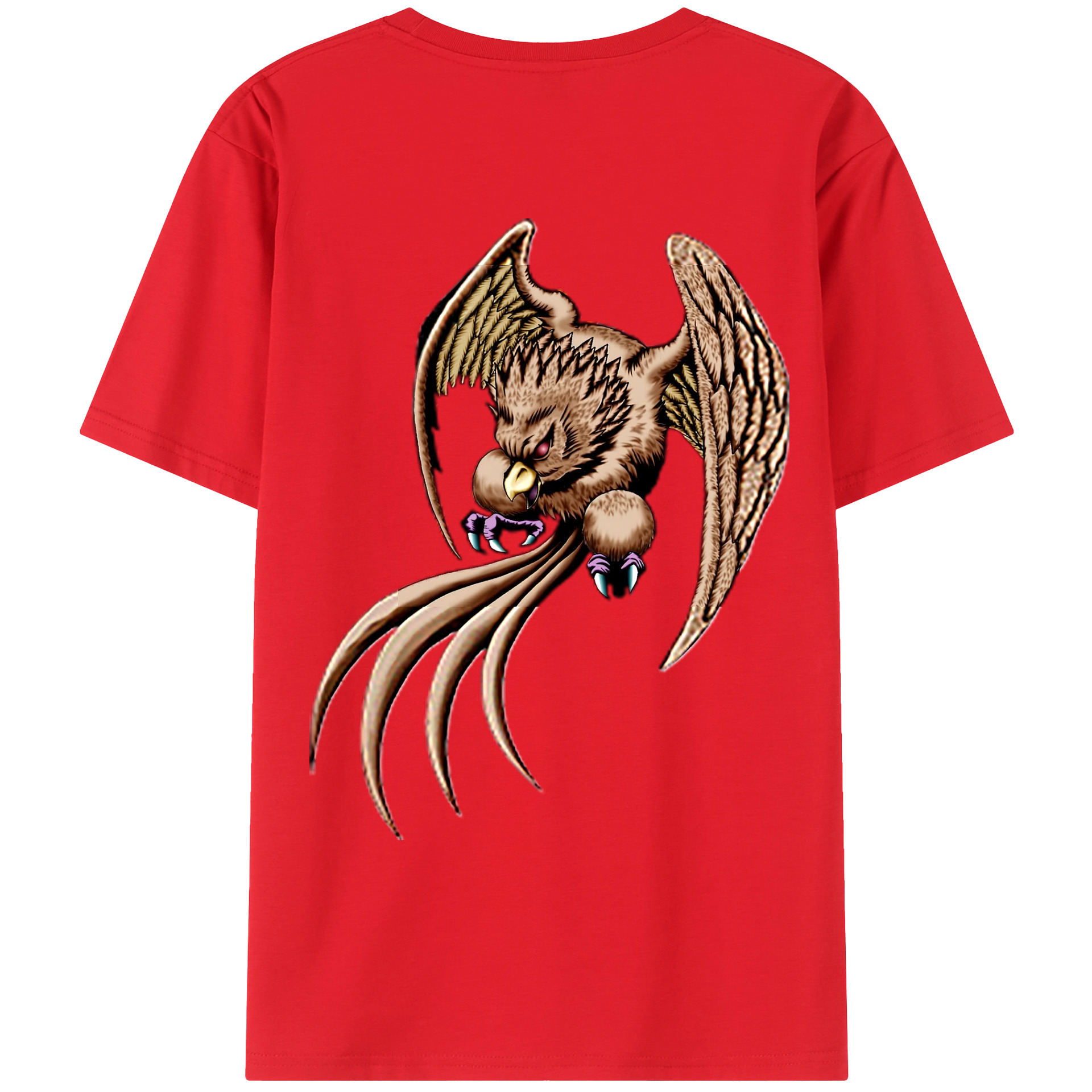 （画像用） 遊☆戯☆王 Yu-Gi-Oh! 綿100％ メンズ半袖Tシャツ（バックプリント） 通気性