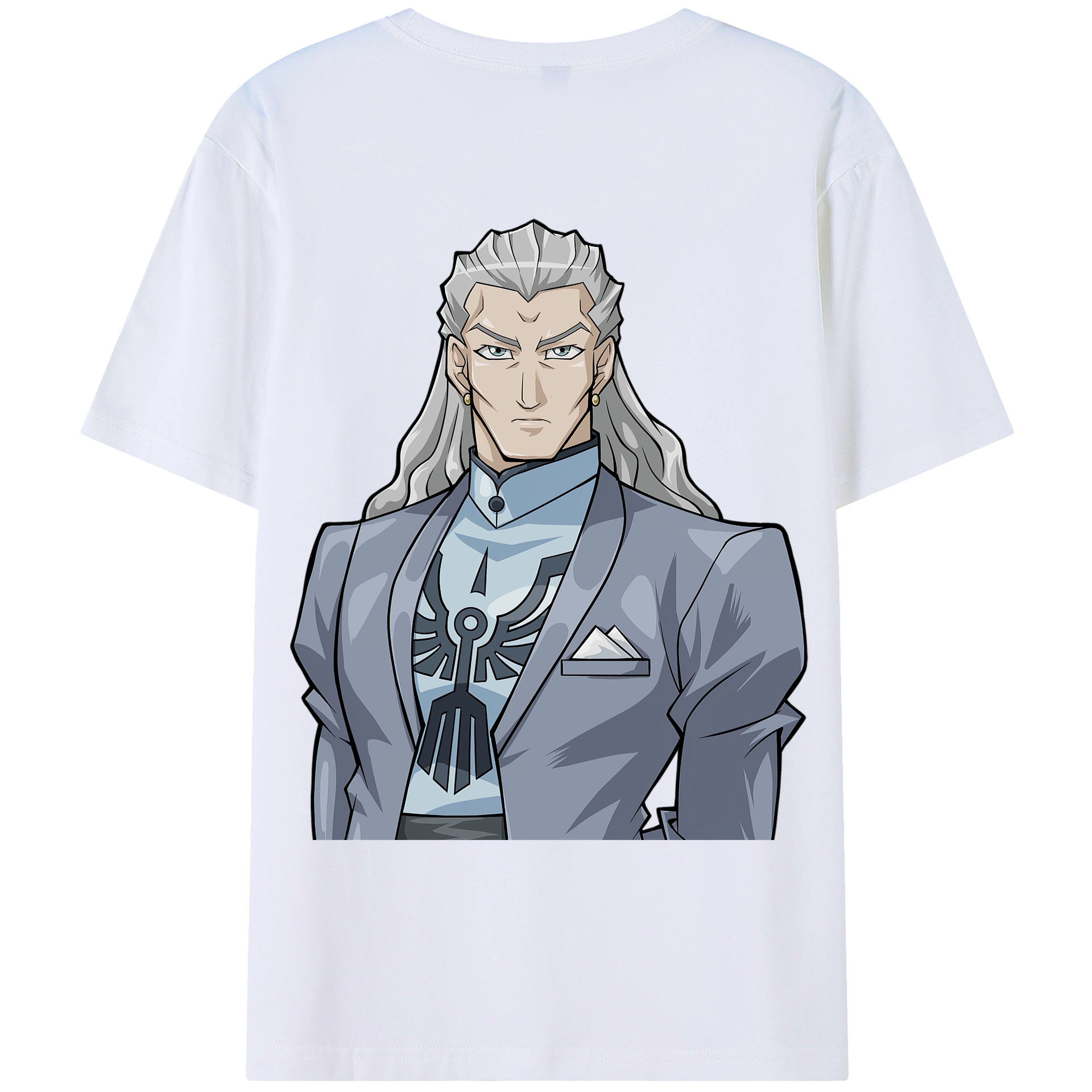 （画像用） 遊☆戯☆王 Yu-Gi-Oh! 綿100％ メンズ半袖Tシャツ（バックプリント） 通気性
