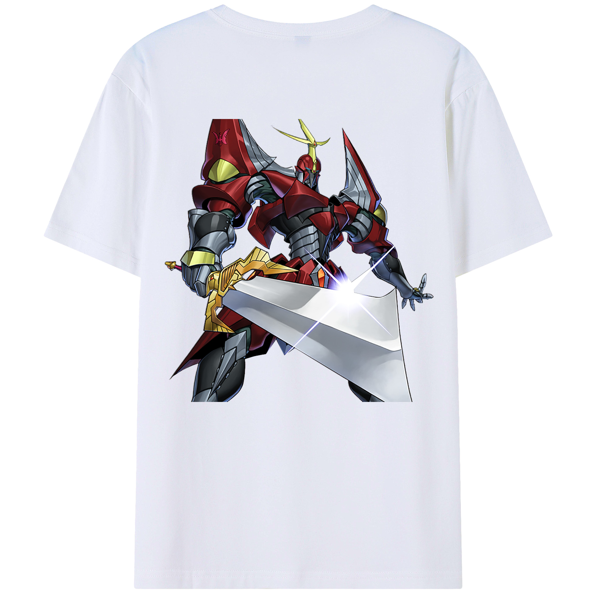 （画像用） 遊☆戯☆王 Yu-Gi-Oh! 綿100％ メンズ半袖Tシャツ（バックプリント） 通気性