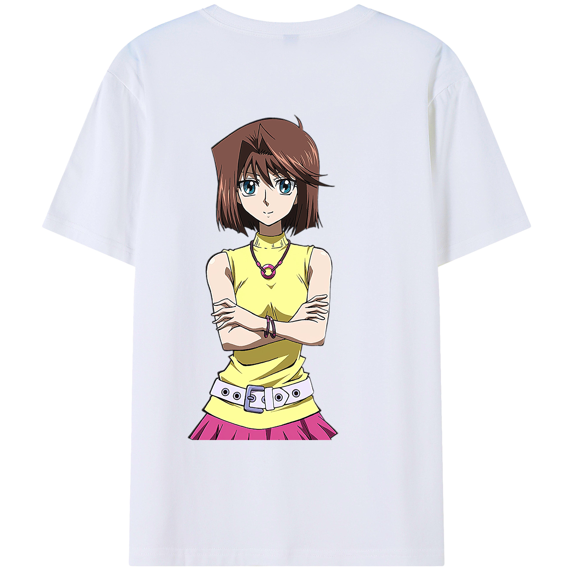 （画像用） 遊☆戯☆王 Yu-Gi-Oh! 綿100％ メンズ半袖Tシャツ（バックプリント） 通気性