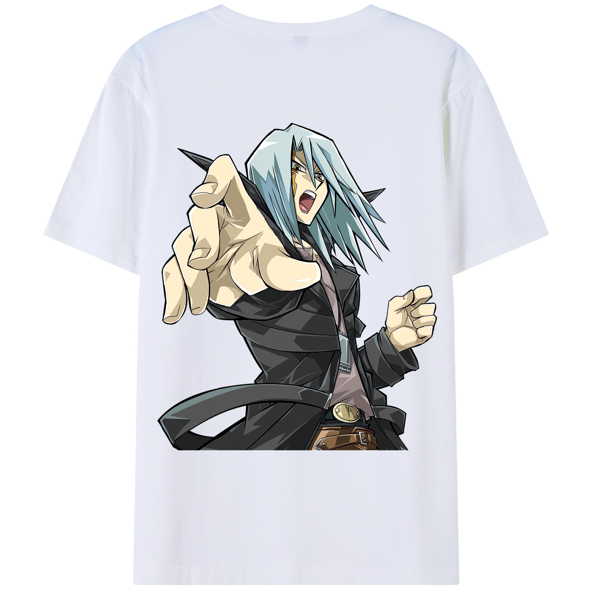 （画像用） 遊☆戯☆王 Yu-Gi-Oh! 綿100％ メンズ半袖Tシャツ（バックプリント） 通気性