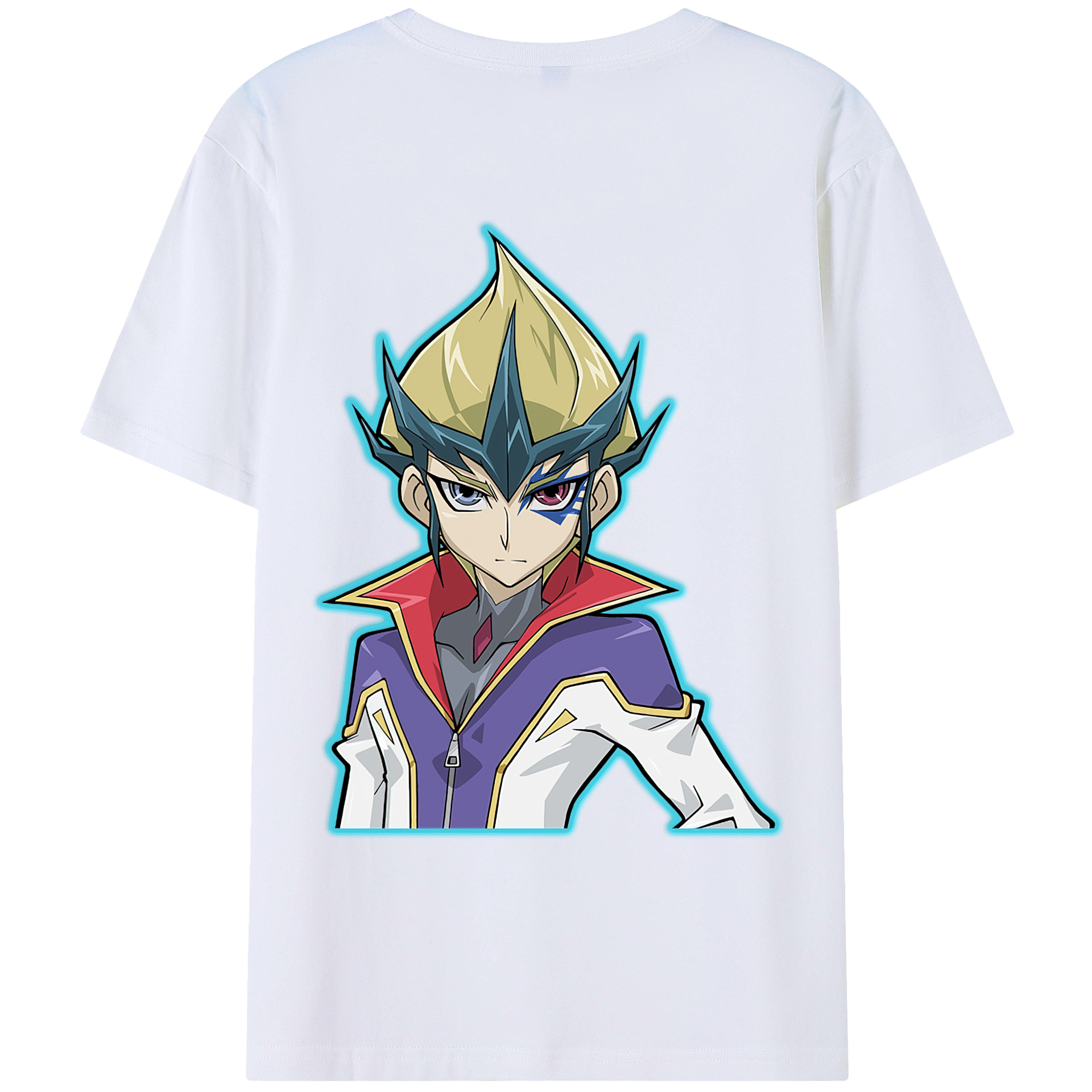 （画像用） 遊☆戯☆王 Yu-Gi-Oh! 綿100％ メンズ半袖Tシャツ（バックプリント） 通気性