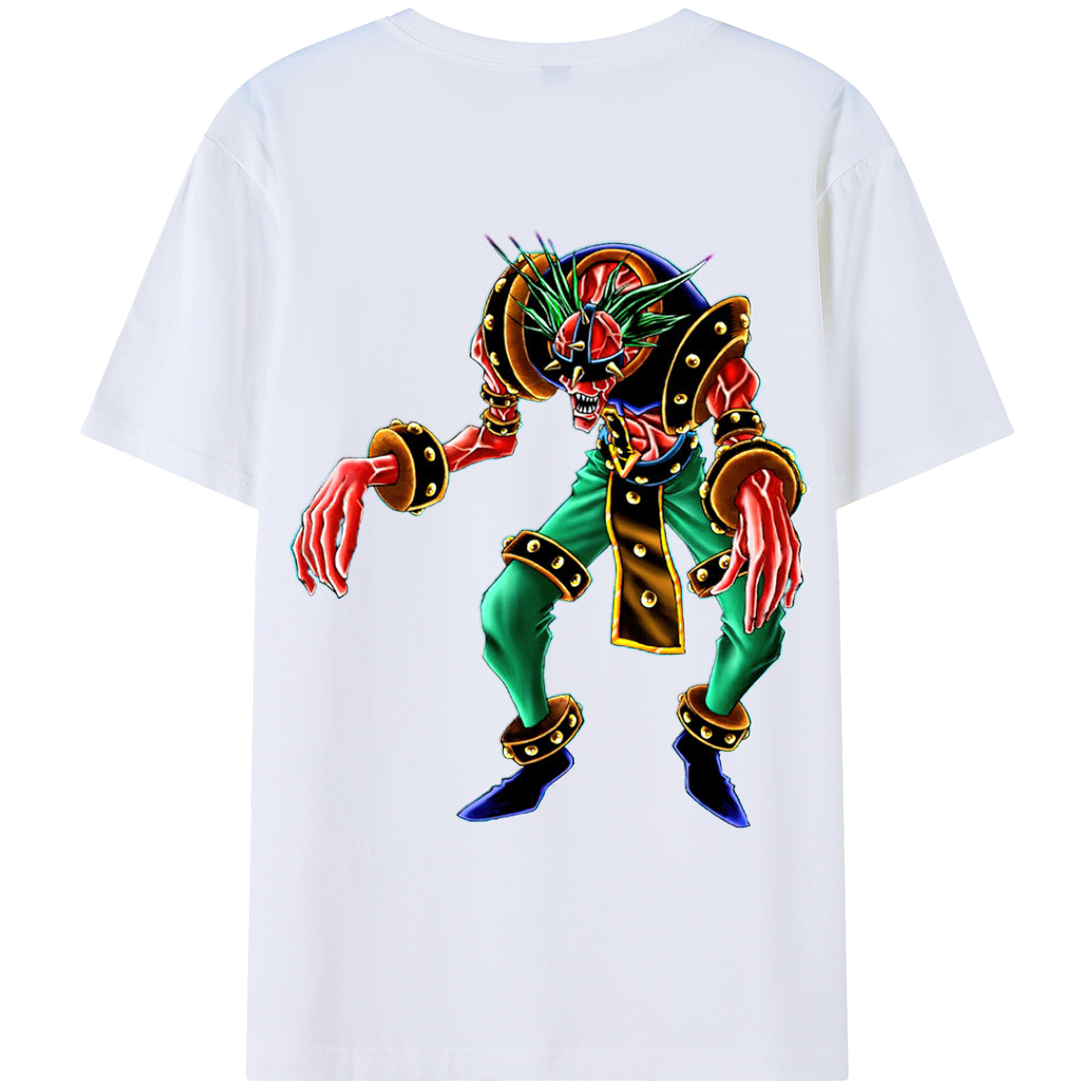 （画像用） 遊☆戯☆王 Yu-Gi-Oh! 綿100％ メンズ半袖Tシャツ（バックプリント） 通気性