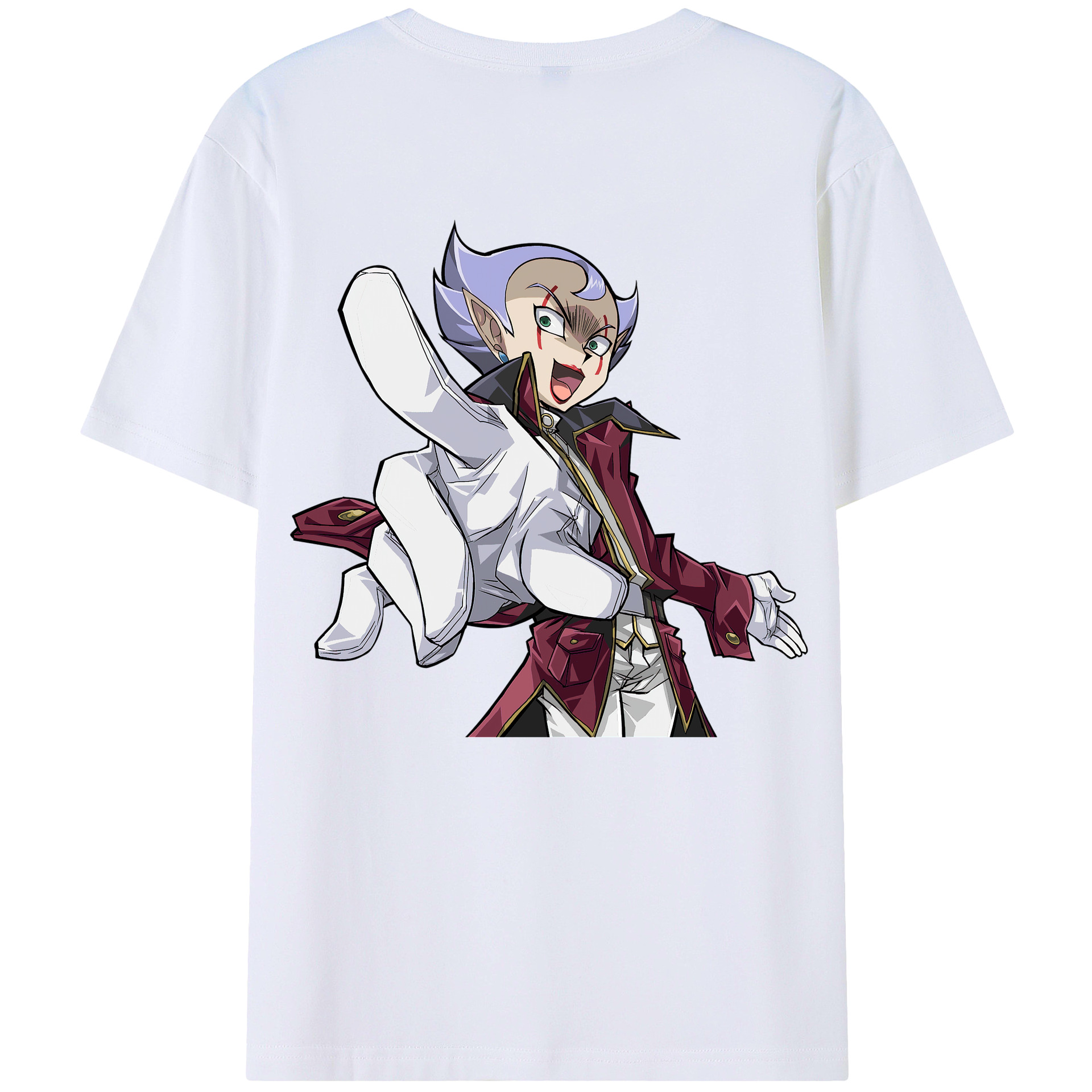 （画像用） 遊☆戯☆王 Yu-Gi-Oh! 綿100％ メンズ半袖Tシャツ（バックプリント） 通気性