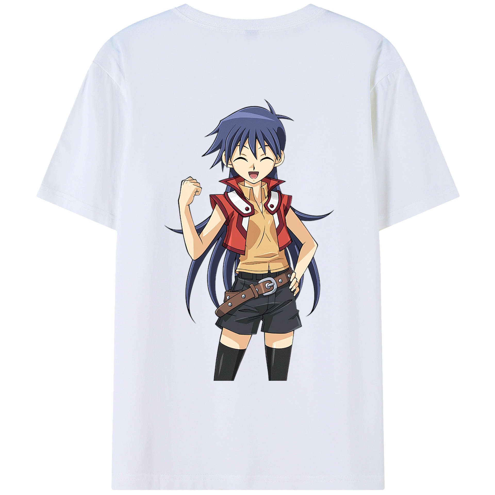 （画像用） 遊☆戯☆王 Yu-Gi-Oh! 綿100％ メンズ半袖Tシャツ（バックプリント） 通気性