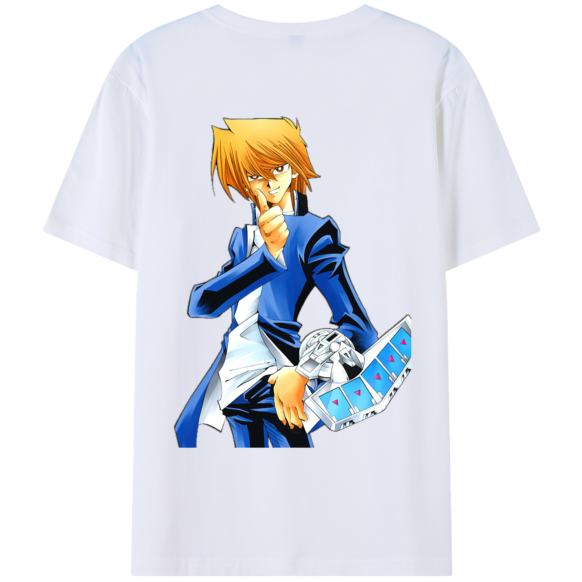 （画像用） 遊☆戯☆王 Yu-Gi-Oh! 綿100％ メンズ半袖Tシャツ（バックプリント） 通気性