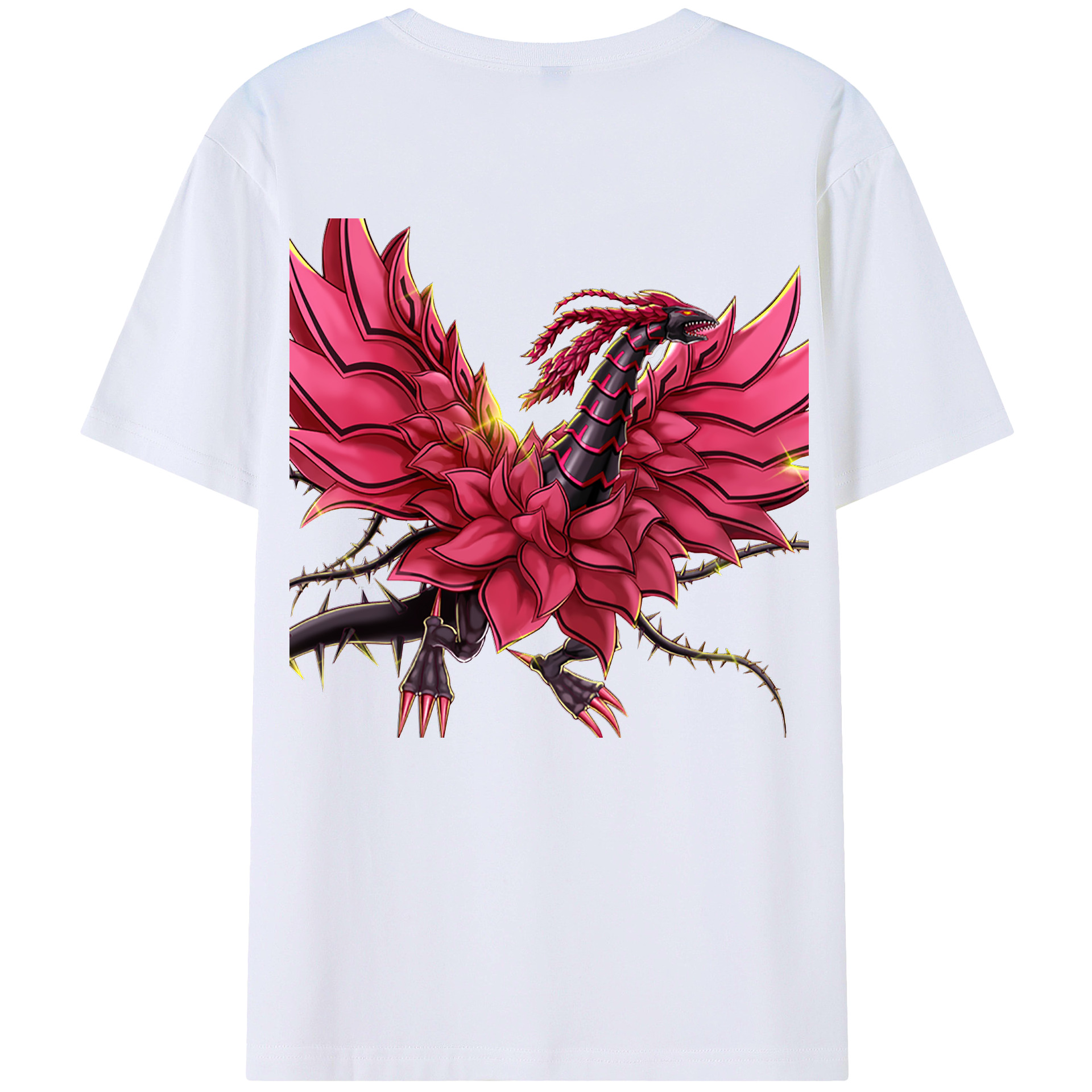 （画像用） 遊☆戯☆王 Yu-Gi-Oh! 綿100％ メンズ半袖Tシャツ（バックプリント） 通気性