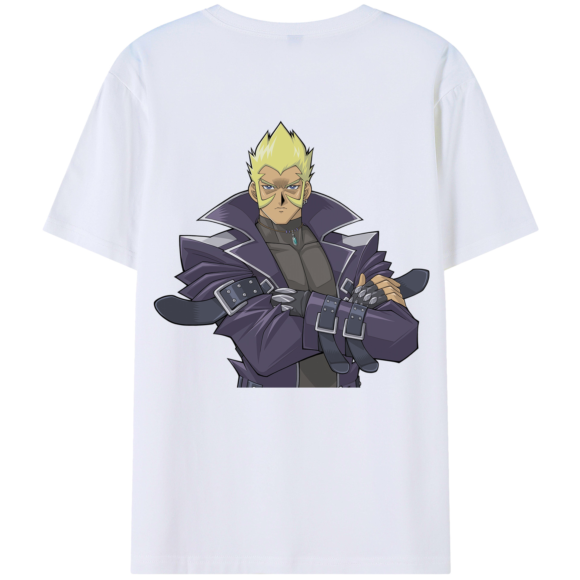 （画像用） 遊☆戯☆王 Yu-Gi-Oh! 綿100％ メンズ半袖Tシャツ（バックプリント） 通気性