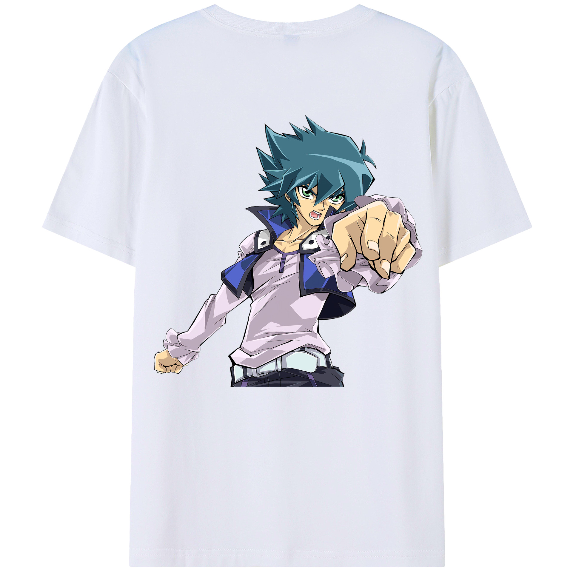 （画像用） 遊☆戯☆王 Yu-Gi-Oh! 綿100％ メンズ半袖Tシャツ（バックプリント） 通気性