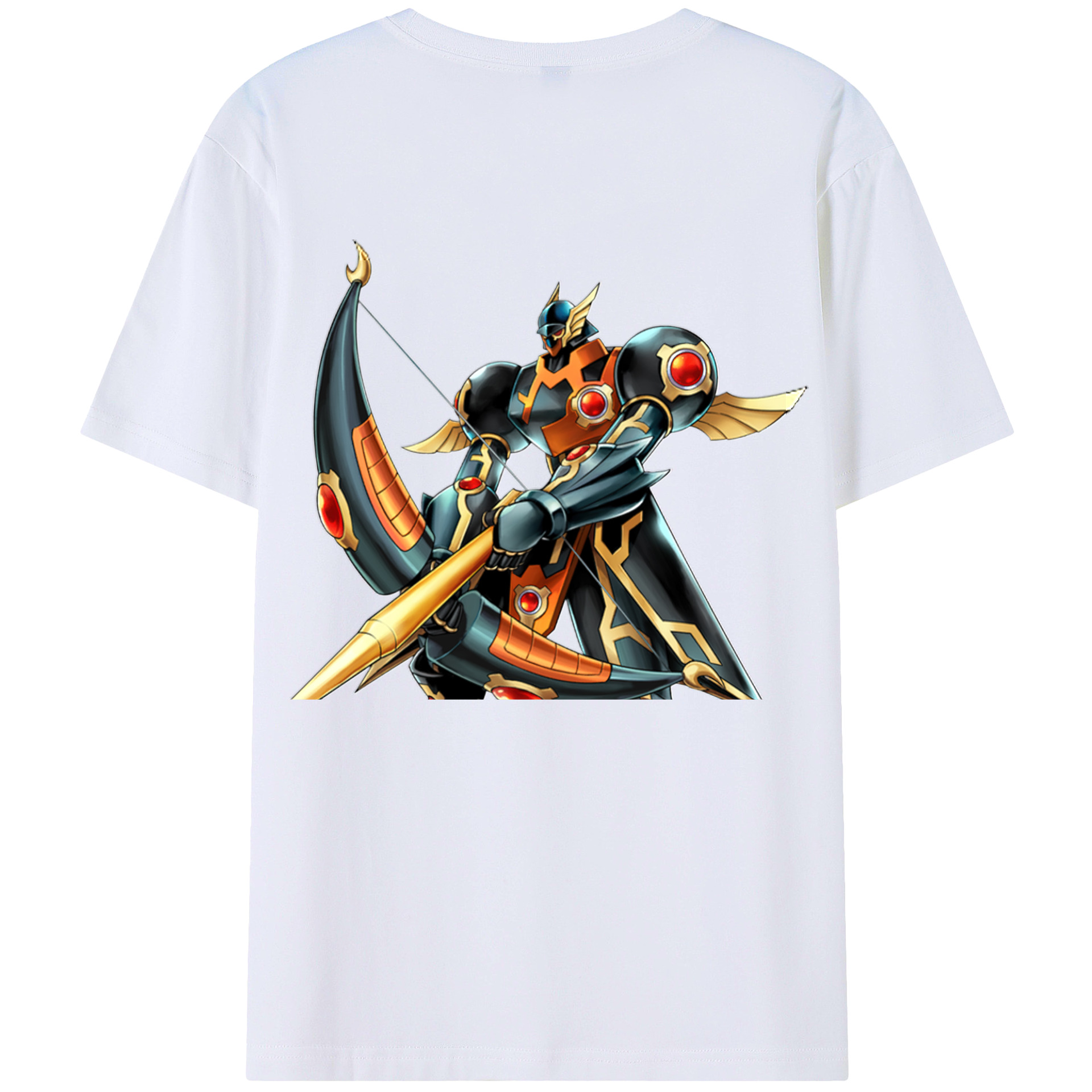 （画像用） 遊☆戯☆王 Yu-Gi-Oh! 綿100％ メンズ半袖Tシャツ（バックプリント） 通気性