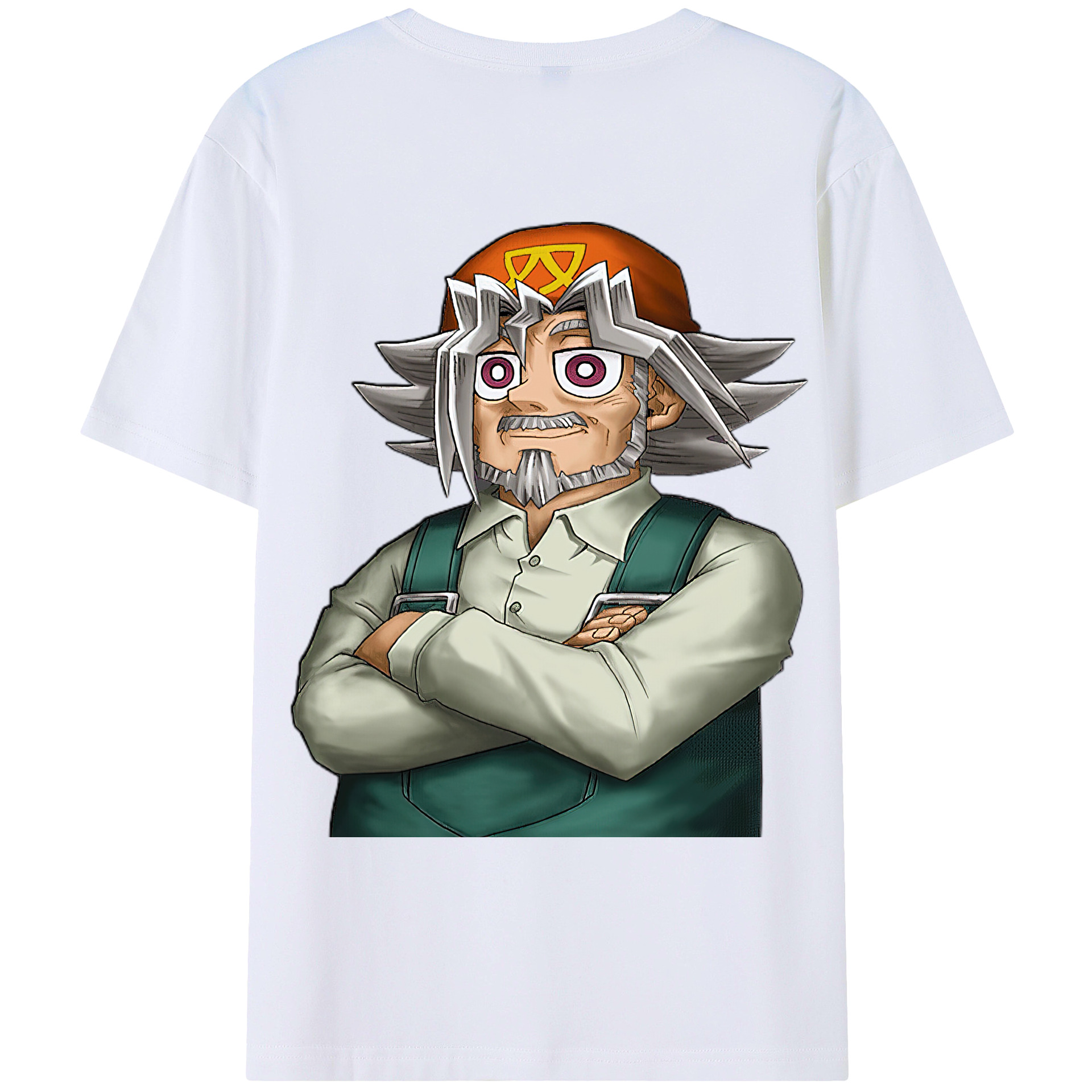 （画像用） 遊☆戯☆王 Yu-Gi-Oh! 綿100％ メンズ半袖Tシャツ（バックプリント） 通気性