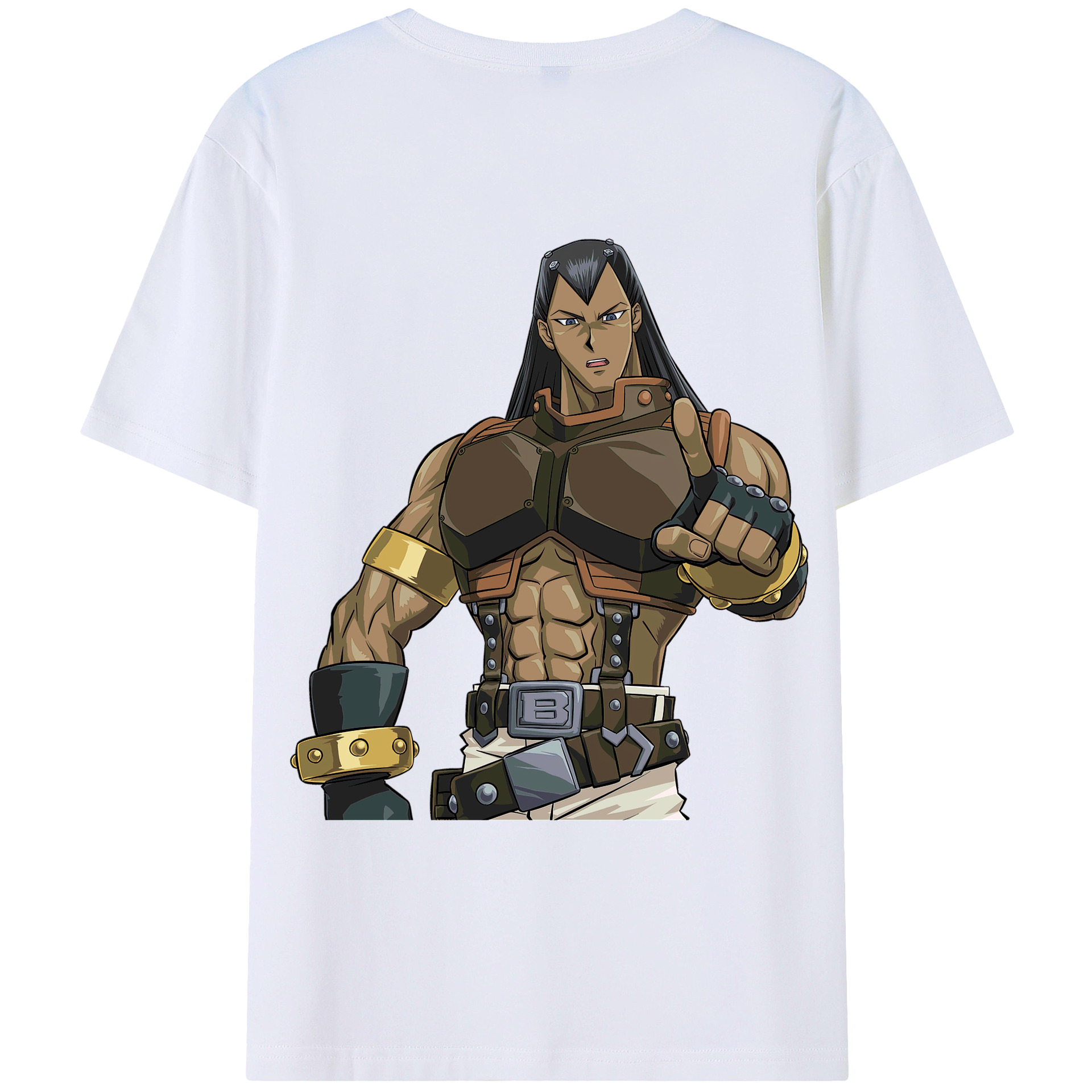（画像用） 遊☆戯☆王 Yu-Gi-Oh! 綿100％ メンズ半袖Tシャツ（バックプリント） 通気性