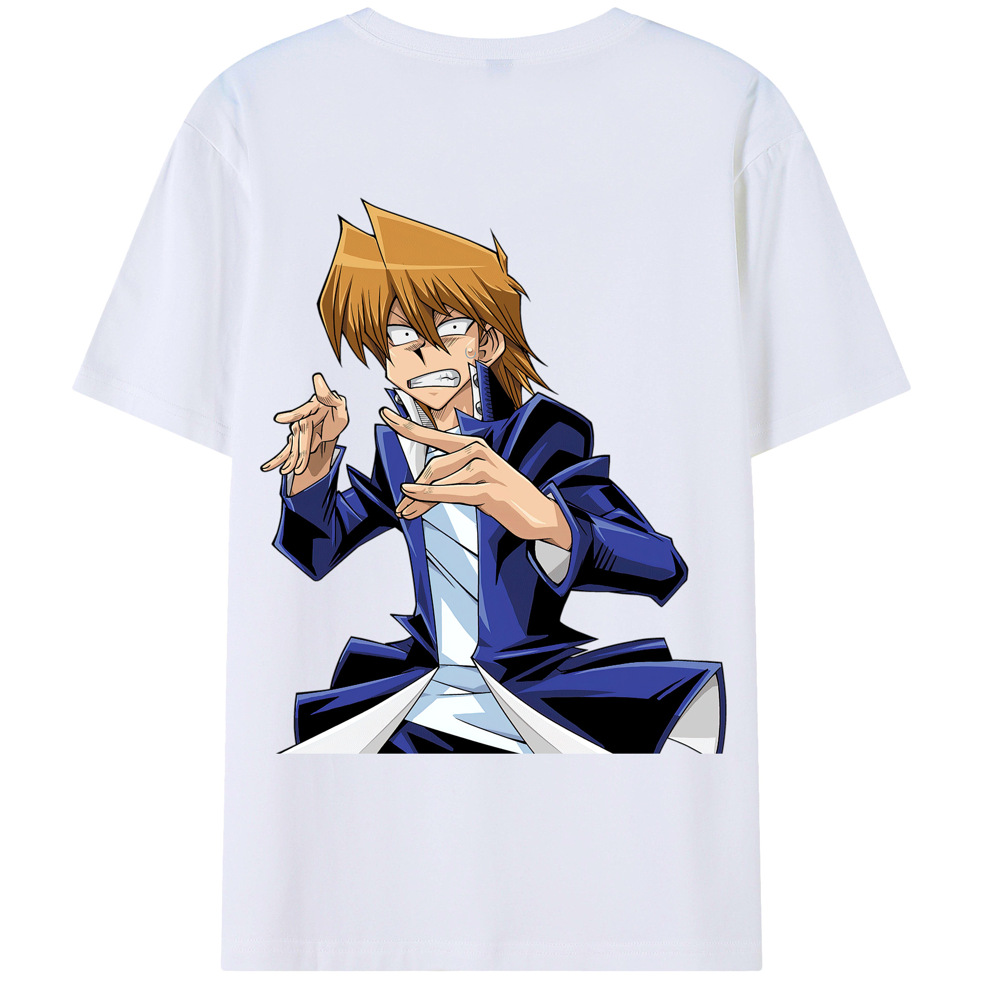 （画像用） 遊☆戯☆王 Yu-Gi-Oh! 綿100％ メンズ半袖Tシャツ（バックプリント） 通気性