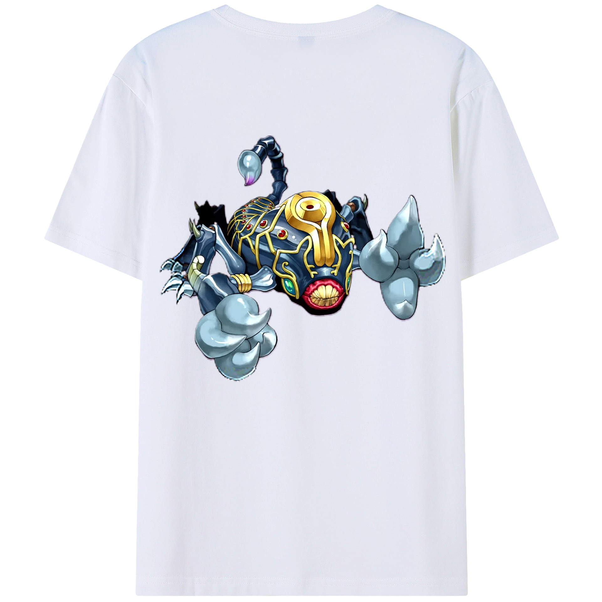 （画像用） 遊☆戯☆王 Yu-Gi-Oh! 綿100％ メンズ半袖Tシャツ（バックプリント） 通気性