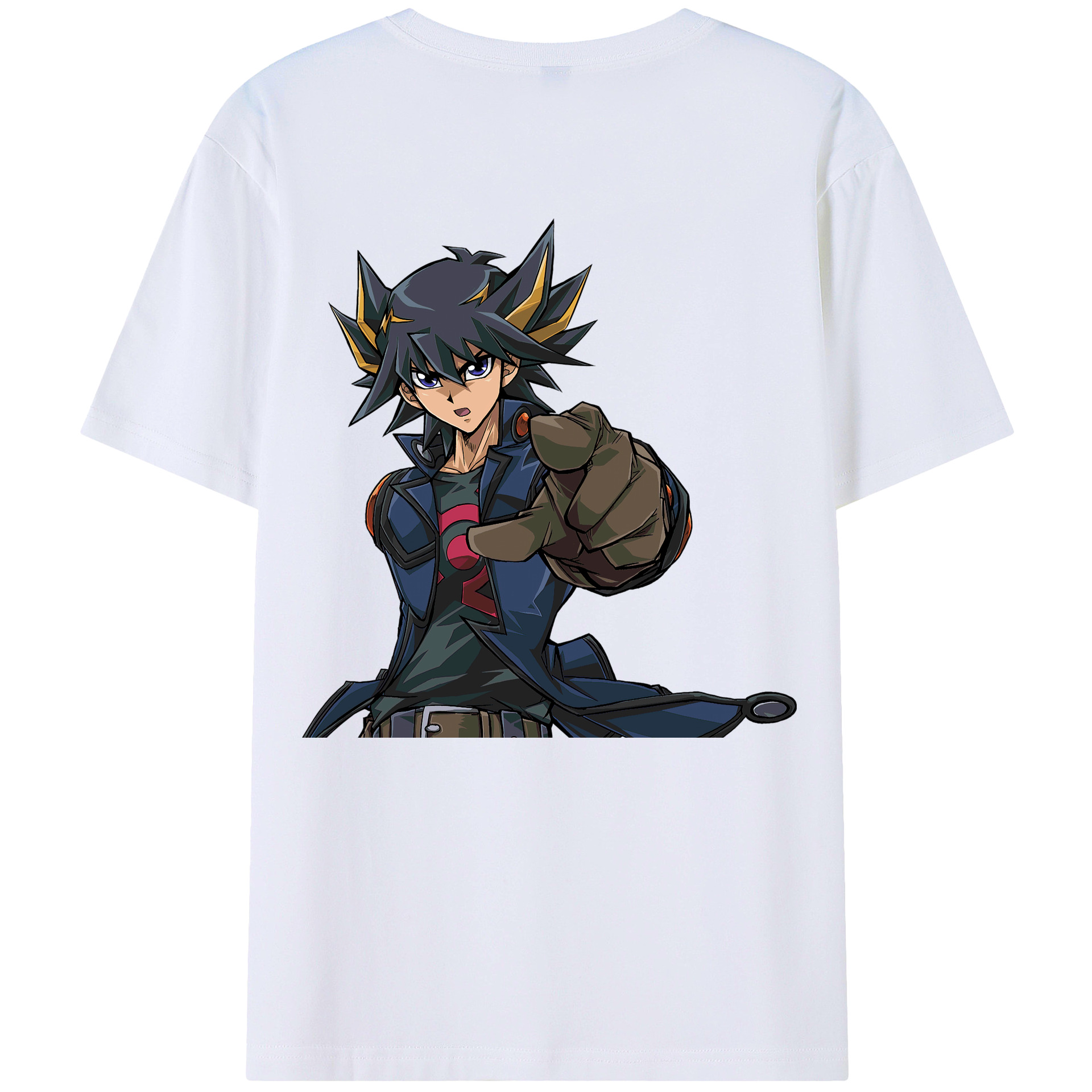 （画像用） 遊☆戯☆王 Yu-Gi-Oh! 綿100％ メンズ半袖Tシャツ（バックプリント） 通気性