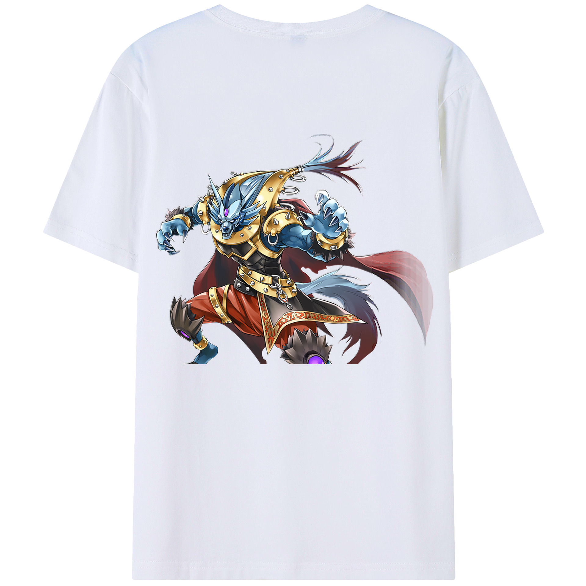 （画像用） 遊☆戯☆王 Yu-Gi-Oh! 綿100％ メンズ半袖Tシャツ（バックプリント） 通気性
