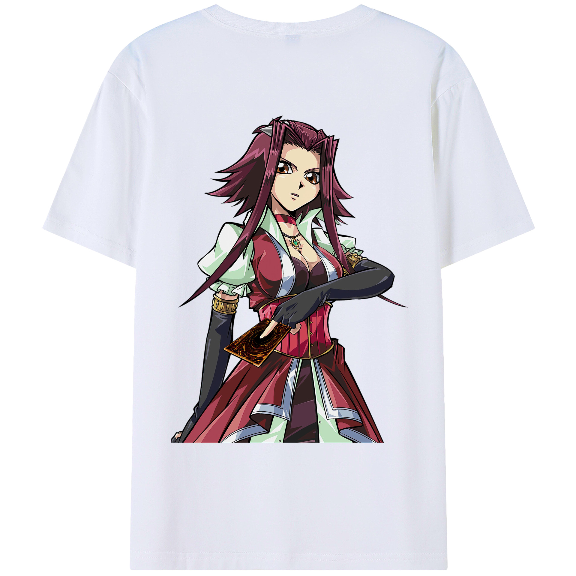（画像用） 遊☆戯☆王 Yu-Gi-Oh! 綿100％ メンズ半袖Tシャツ（バックプリント） 通気性