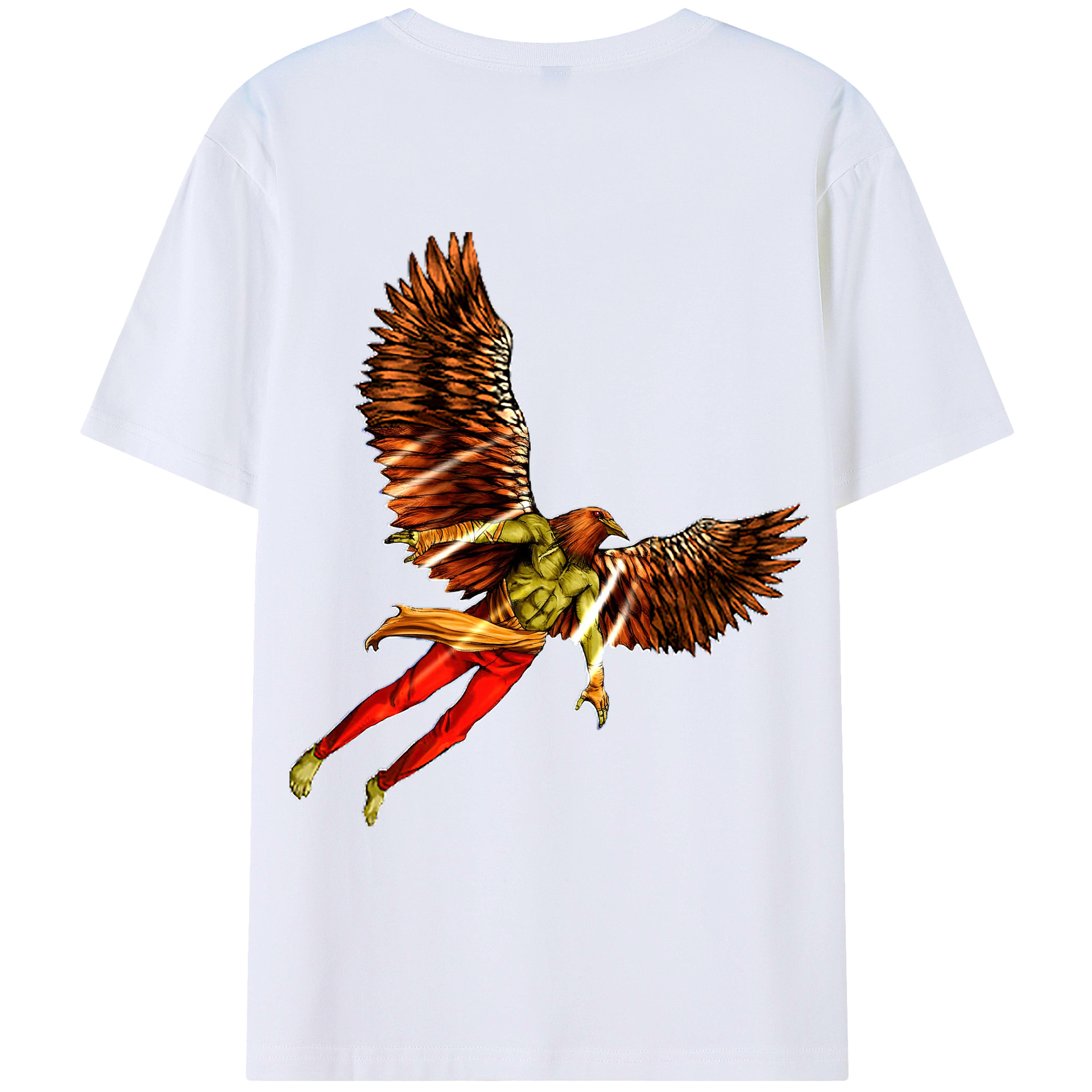 （画像用） 遊☆戯☆王 Yu-Gi-Oh! 綿100％ メンズ半袖Tシャツ（バックプリント） 通気性