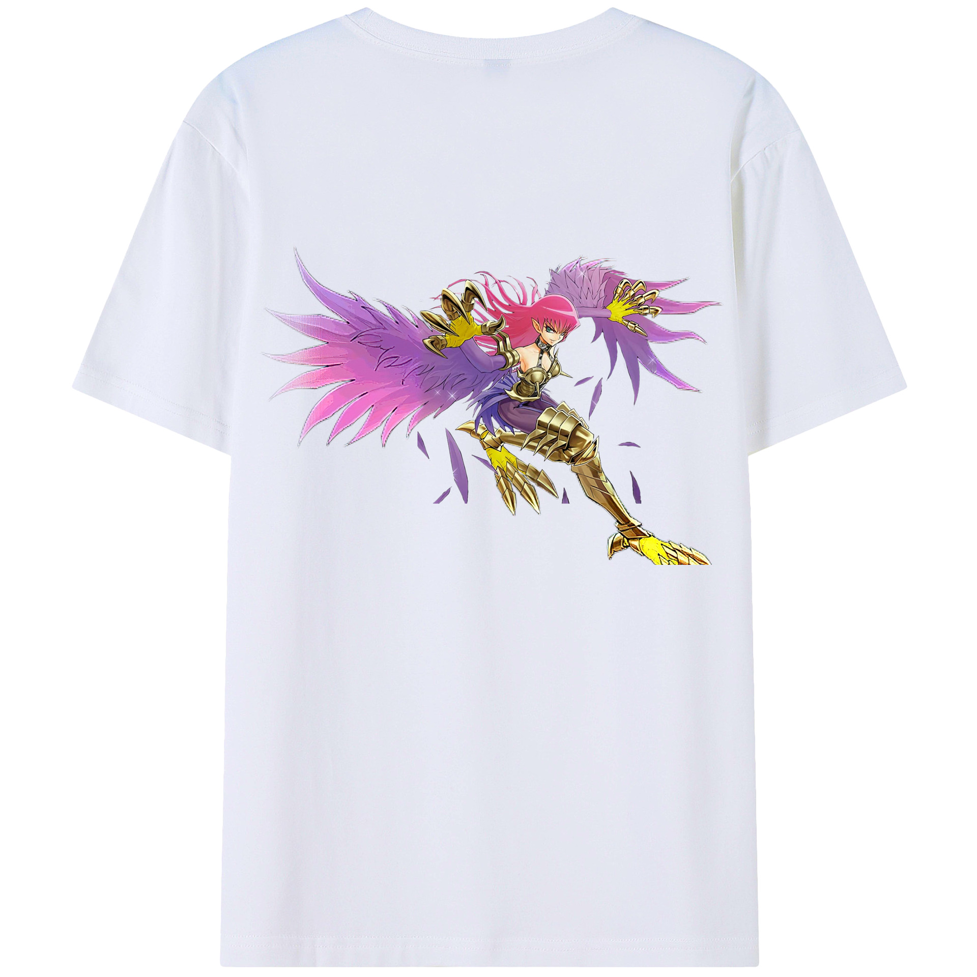 （画像用） 遊☆戯☆王 Yu-Gi-Oh! 綿100％ メンズ半袖Tシャツ（バックプリント） 通気性
