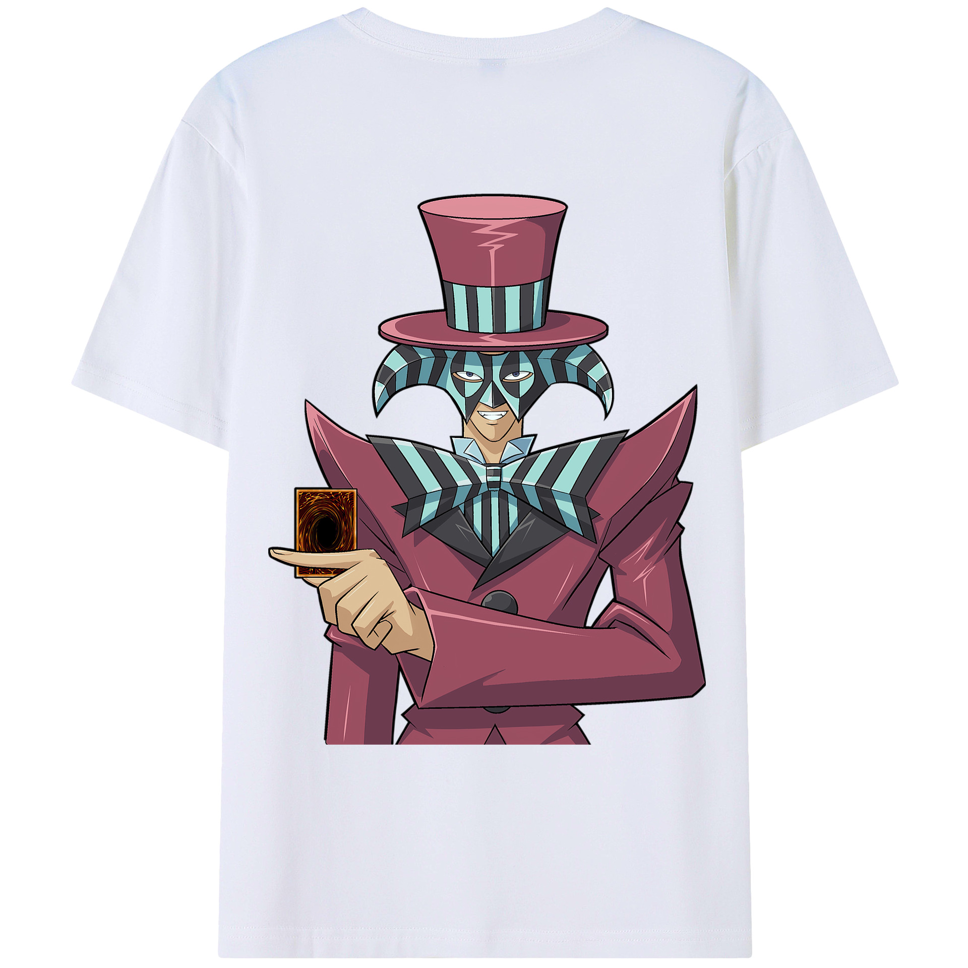 （画像用） 遊☆戯☆王 Yu-Gi-Oh! 綿100％ メンズ半袖Tシャツ（バックプリント） 通気性