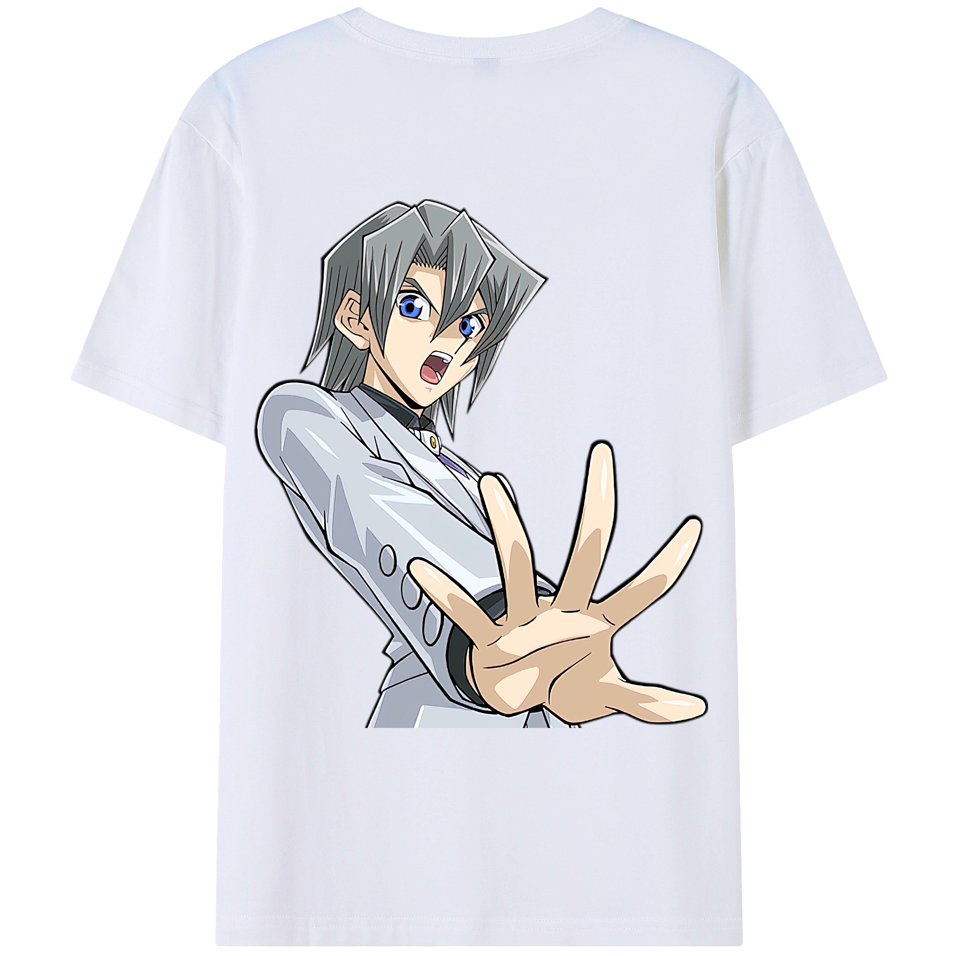 （画像用） 遊☆戯☆王 Yu-Gi-Oh! 綿100％ メンズ半袖Tシャツ（バックプリント） 通気性