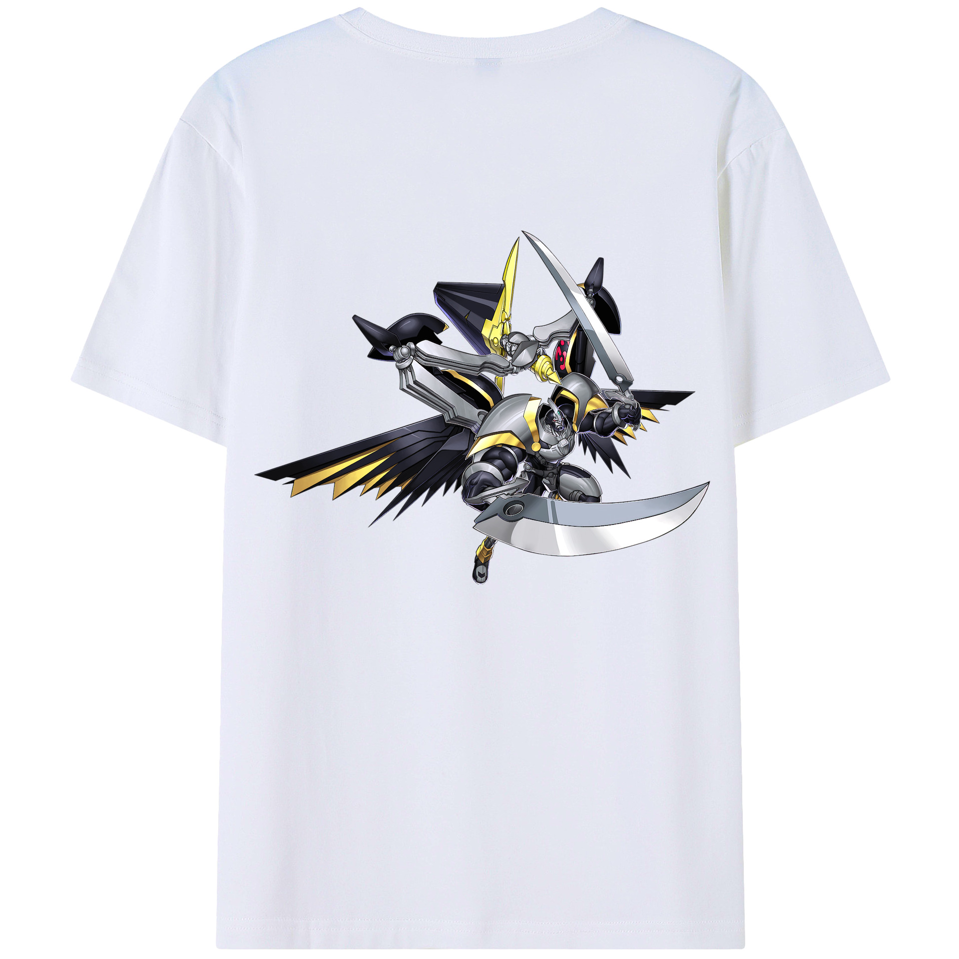 （画像用） 遊☆戯☆王 Yu-Gi-Oh! 綿100％ メンズ半袖Tシャツ（バックプリント） 通気性