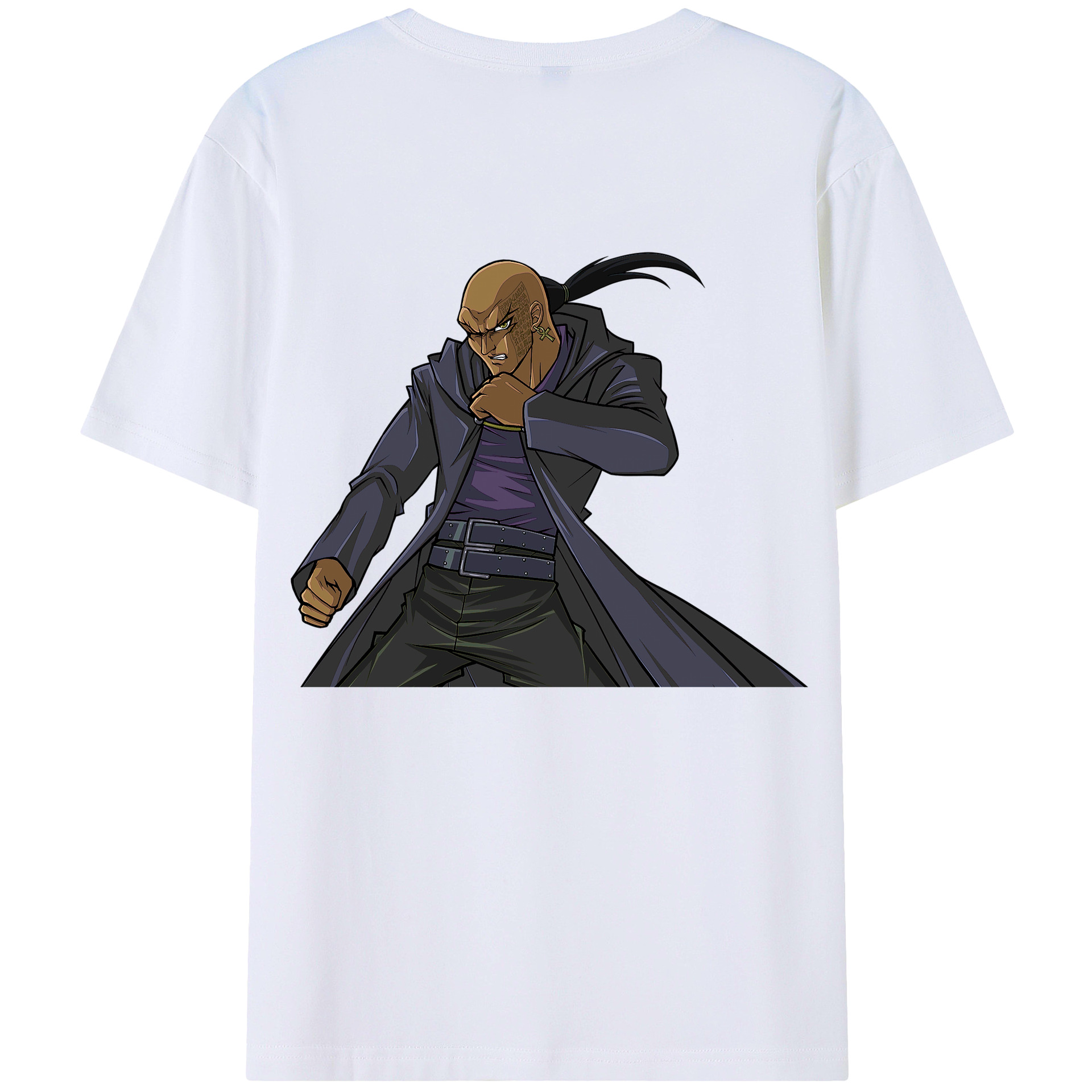 （画像用） 遊☆戯☆王 Yu-Gi-Oh! 綿100％ メンズ半袖Tシャツ（バックプリント） 通気性