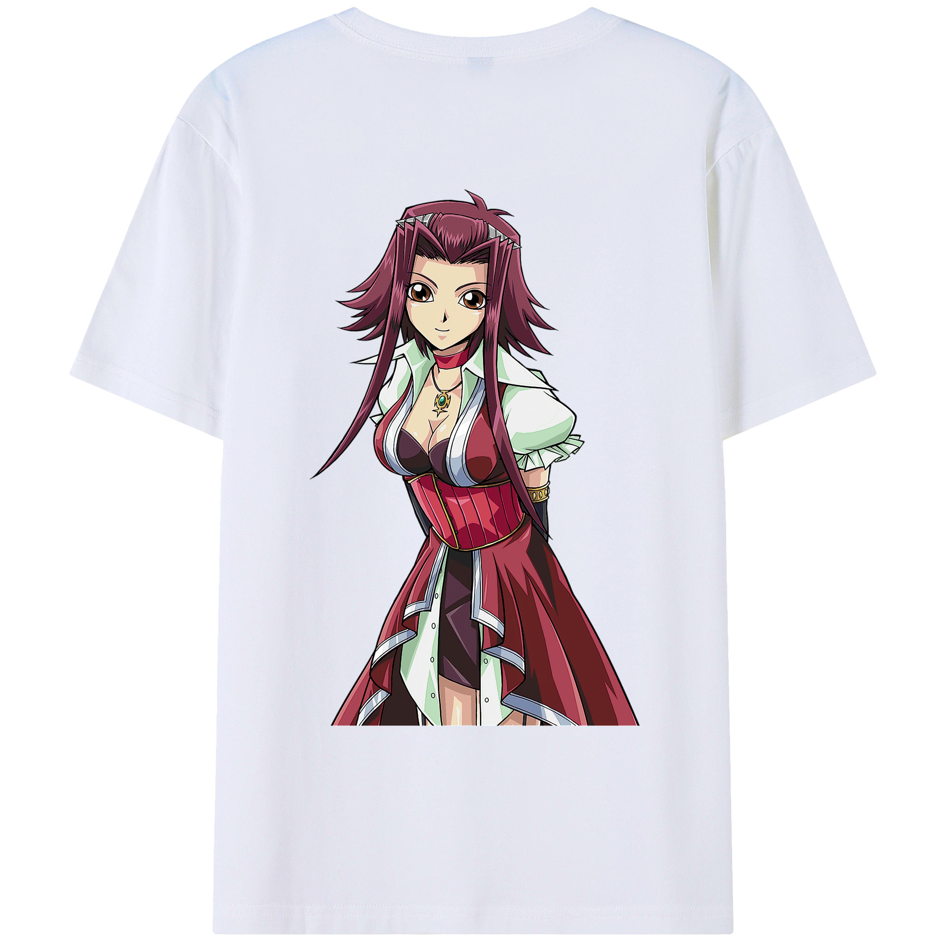 （画像用） 遊☆戯☆王 Yu-Gi-Oh! 綿100％ メンズ半袖Tシャツ（バックプリント） 通気性