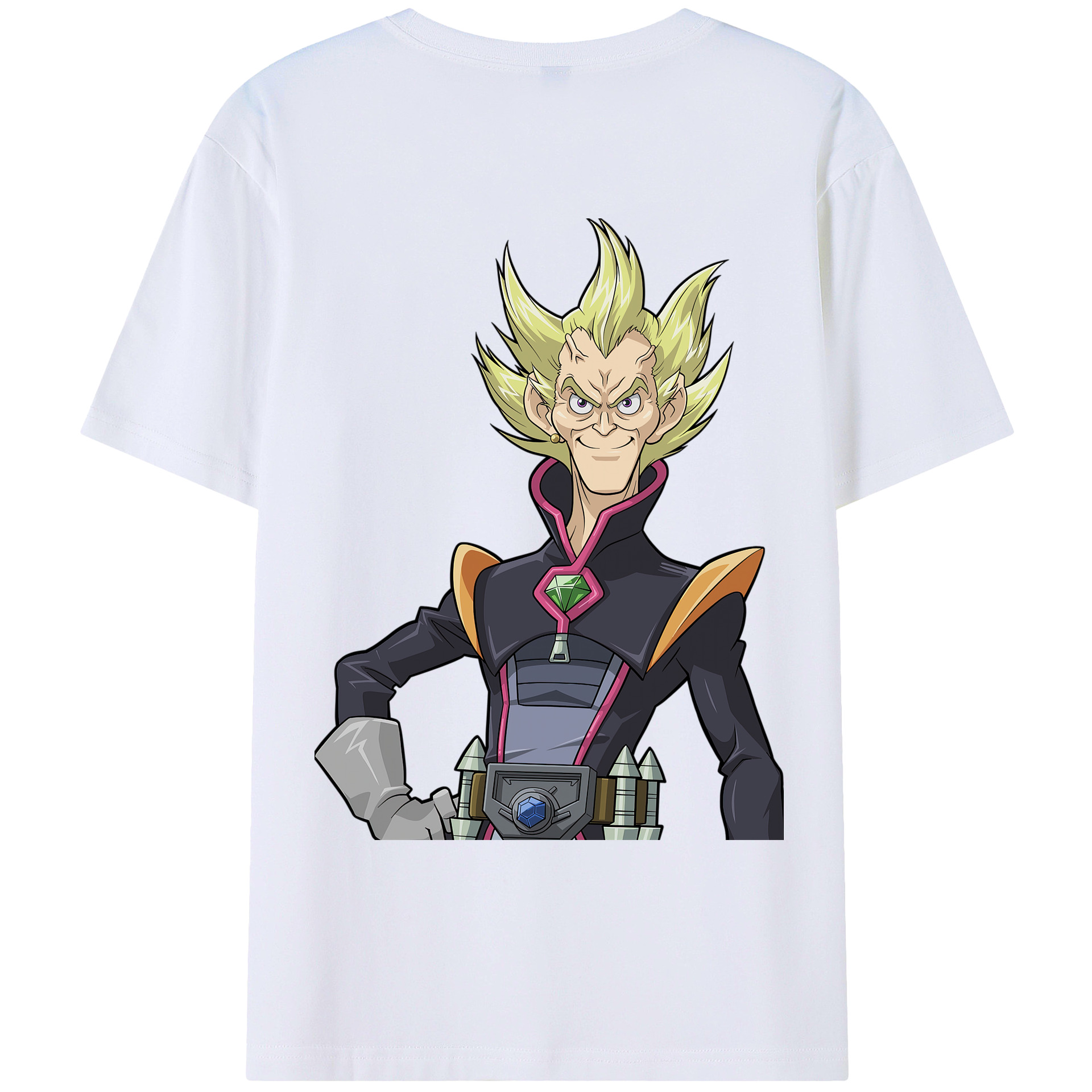 （画像用） 遊☆戯☆王 Yu-Gi-Oh! 綿100％ メンズ半袖Tシャツ（バックプリント） 通気性