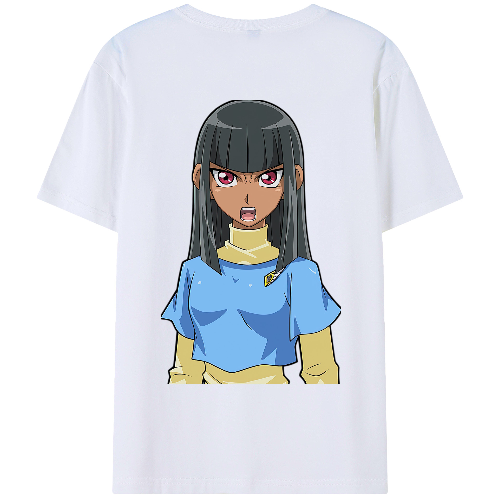 （画像用） 遊☆戯☆王 Yu-Gi-Oh! 綿100％ メンズ半袖Tシャツ（バックプリント） 通気性