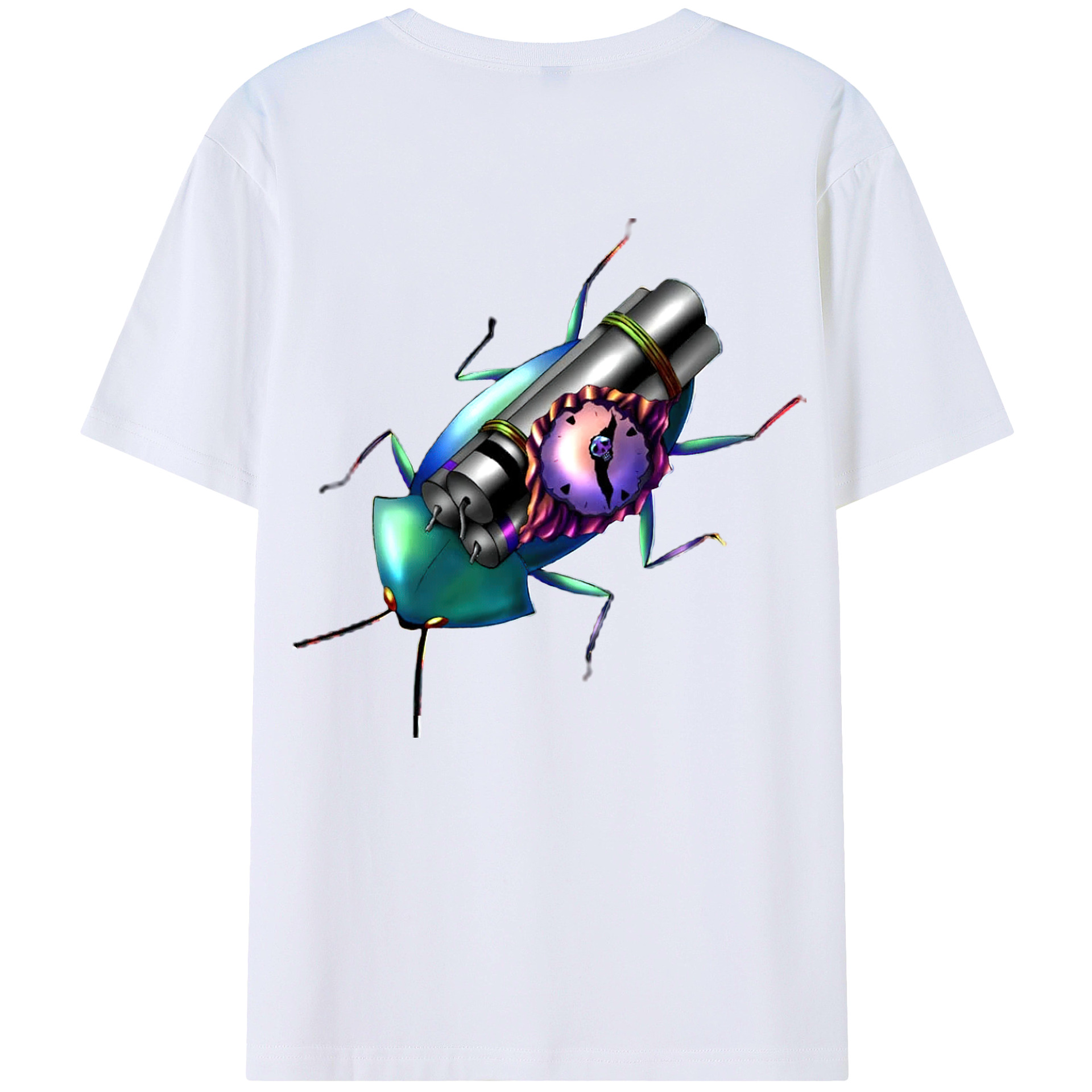 （画像用） 遊☆戯☆王 Yu-Gi-Oh! 綿100％ メンズ半袖Tシャツ（バックプリント） 通気性