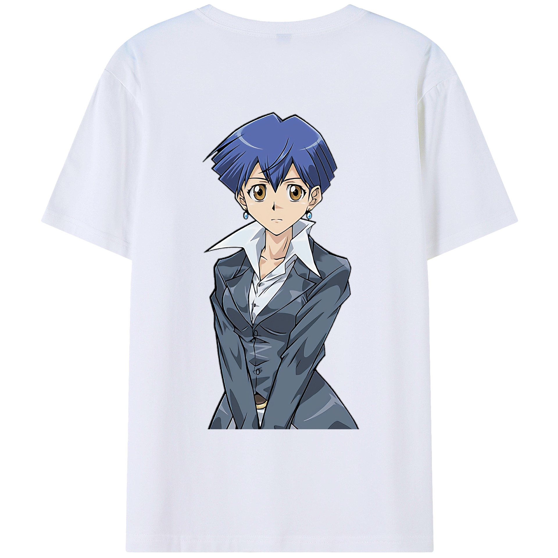 （画像用） 遊☆戯☆王 Yu-Gi-Oh! 綿100％ メンズ半袖Tシャツ（バックプリント） 通気性