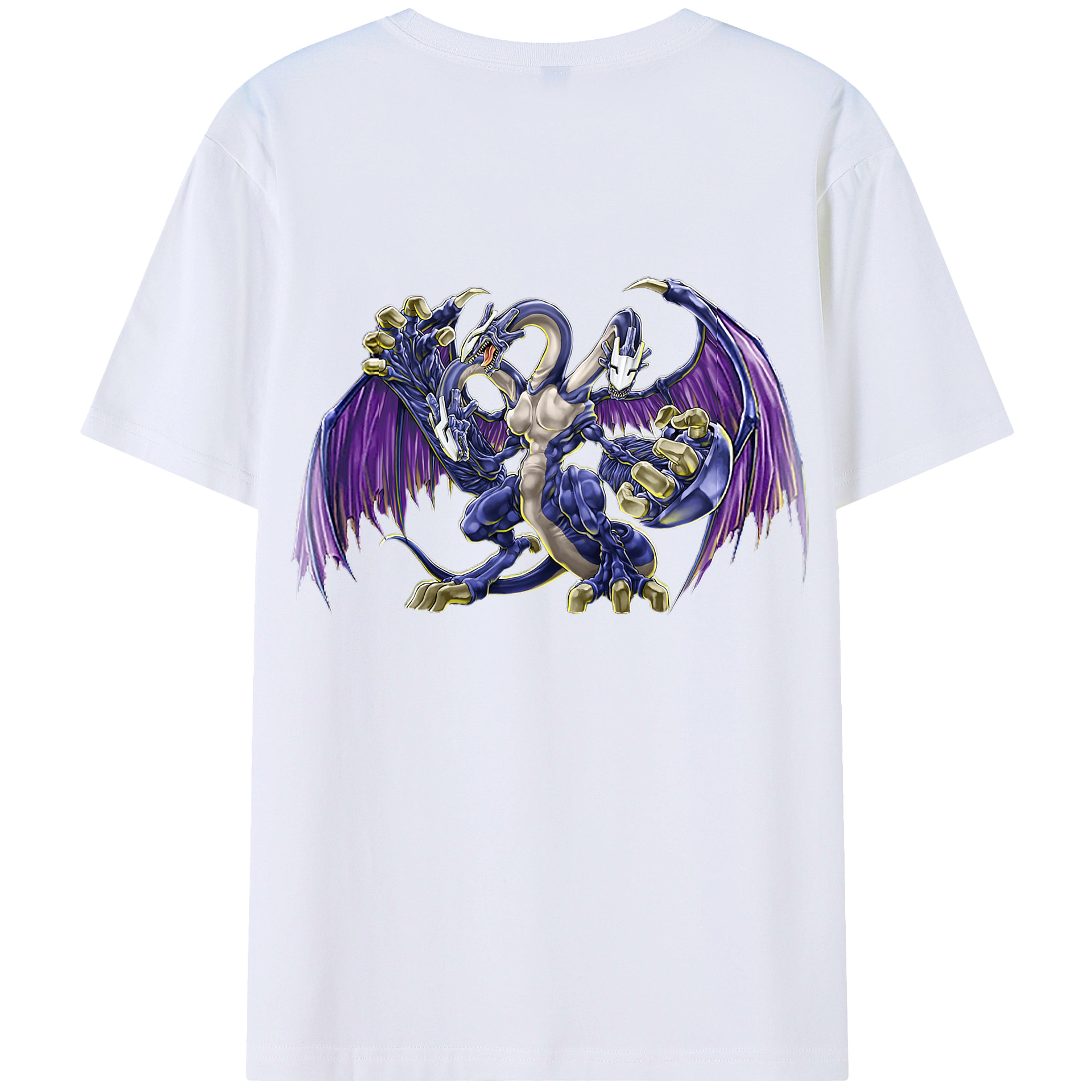 （画像用） 遊☆戯☆王 Yu-Gi-Oh! 綿100％ メンズ半袖Tシャツ（バックプリント） 通気性