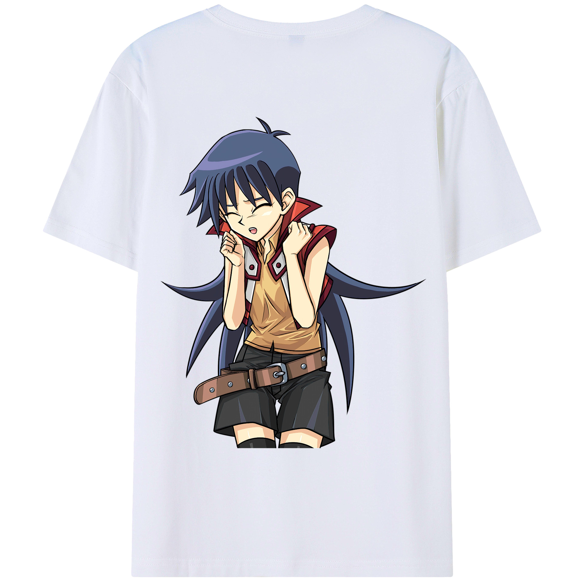 （画像用） 遊☆戯☆王 Yu-Gi-Oh! 綿100％ メンズ半袖Tシャツ（バックプリント） 通気性
