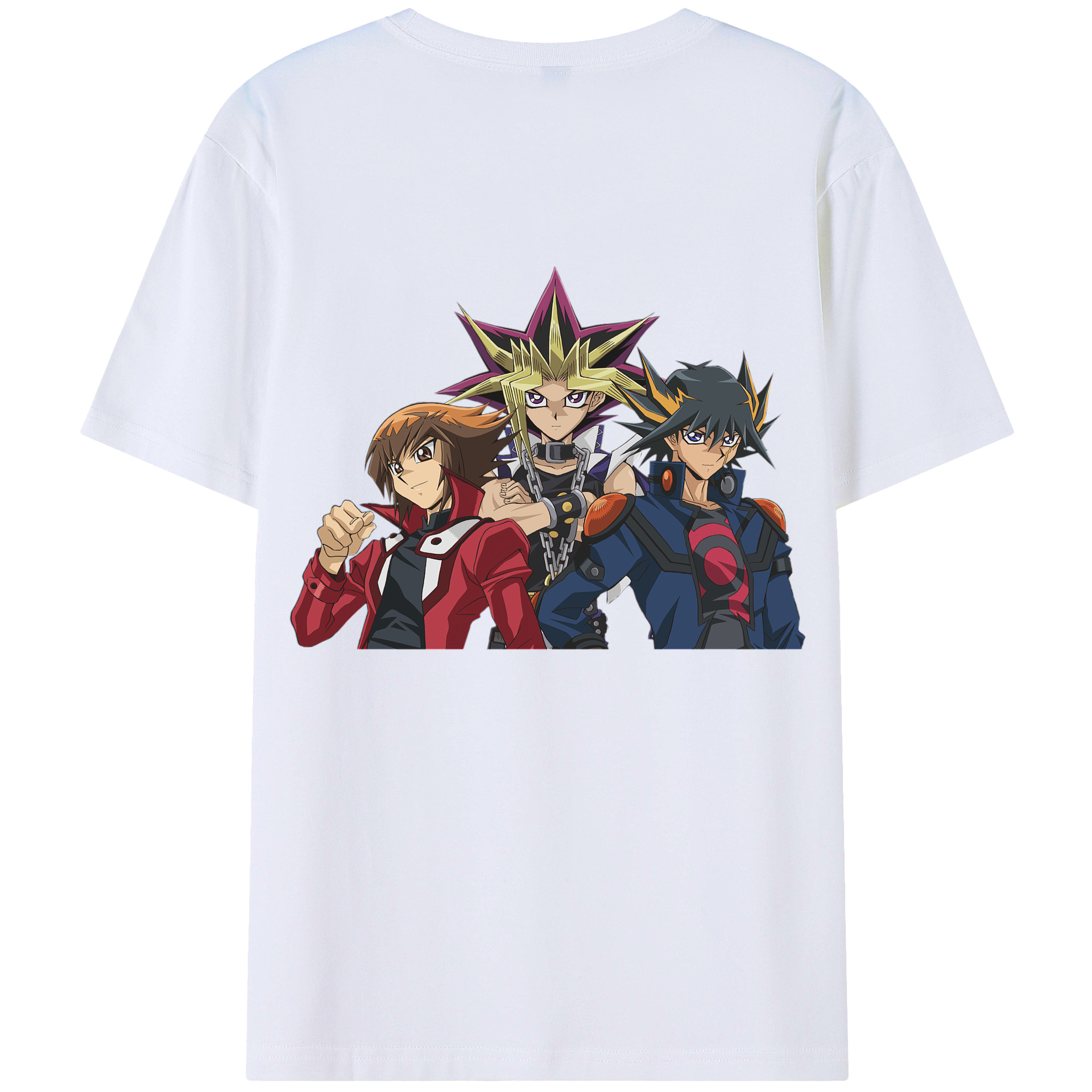 （画像用） 遊☆戯☆王 Yu-Gi-Oh! 綿100％ メンズ半袖Tシャツ（バックプリント） 通気性